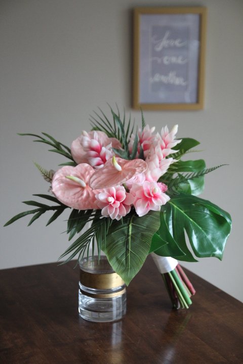 summer wedding flowers custom bridal bouquet