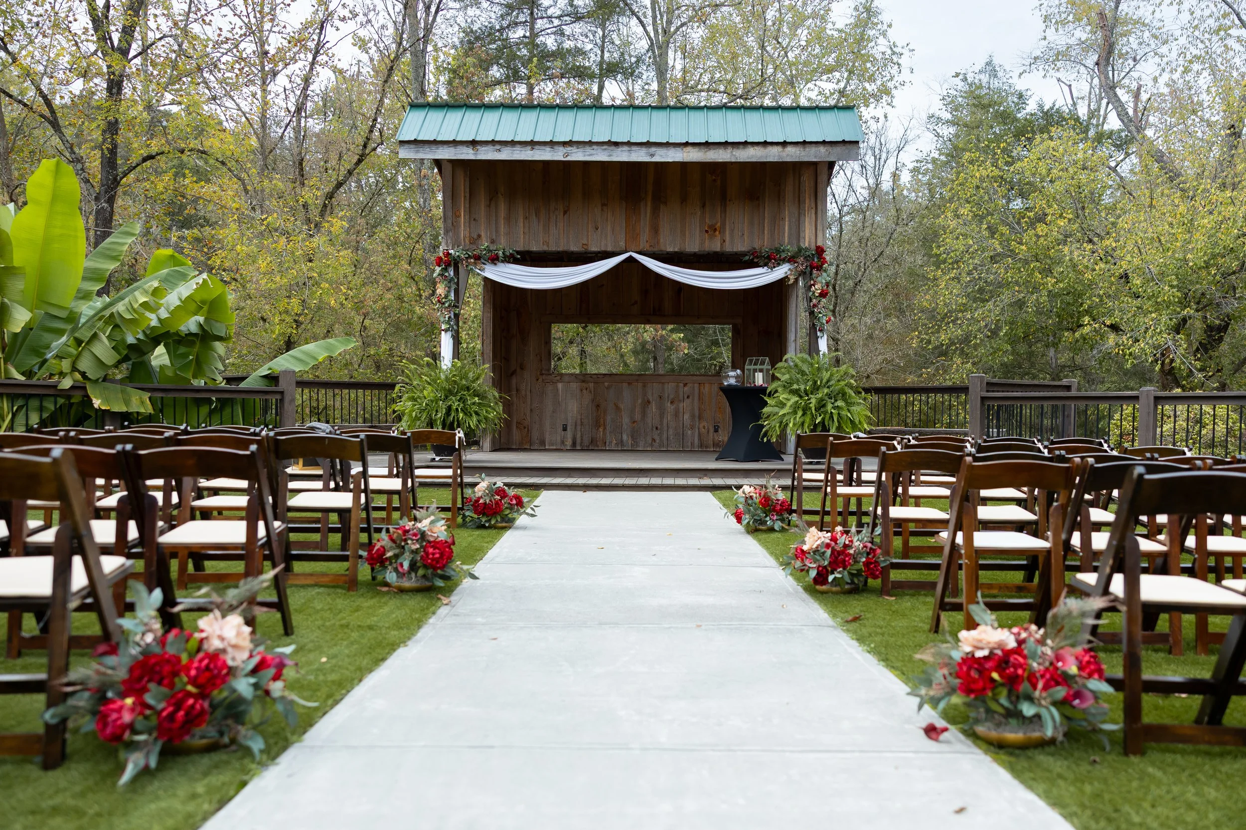 burgundy-silk-wedding-flowers-custom-bridal-bouquet-aisle-arrangements-arch-arrangement