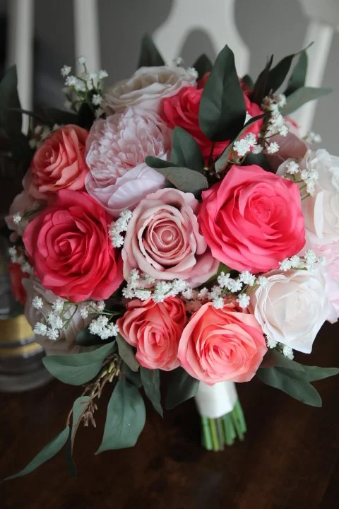 summer wedding flowers custom bridal bouquet
