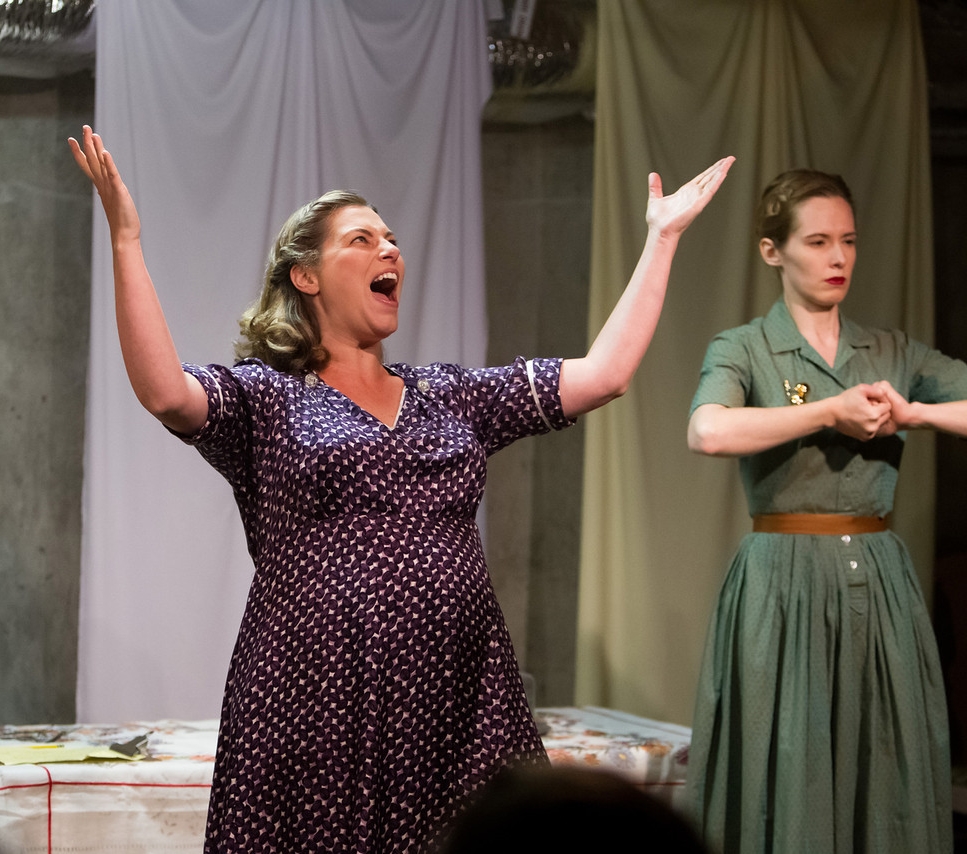 Susan Shay & Maura Halloran in 5 LESBIANS EATING A QUICHE at SPUR