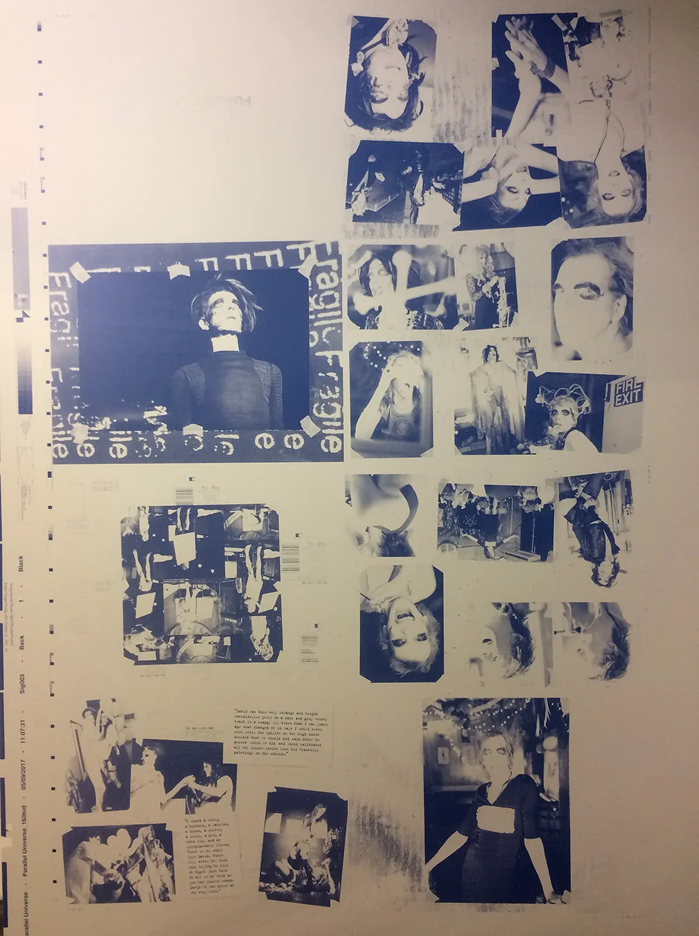The printing plates are really cool - wish I could have bought these back with me. 