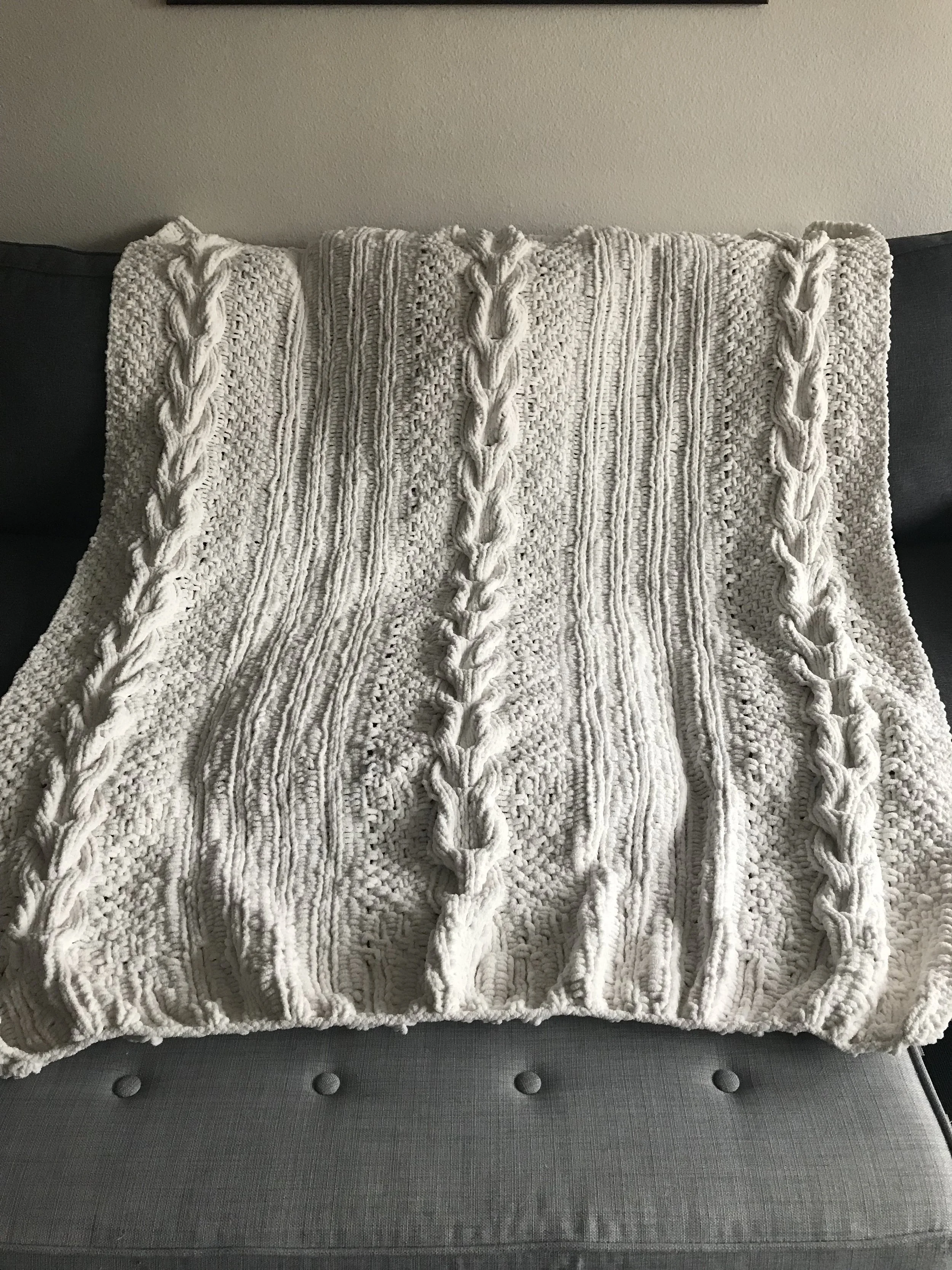 Cable Knit Throw