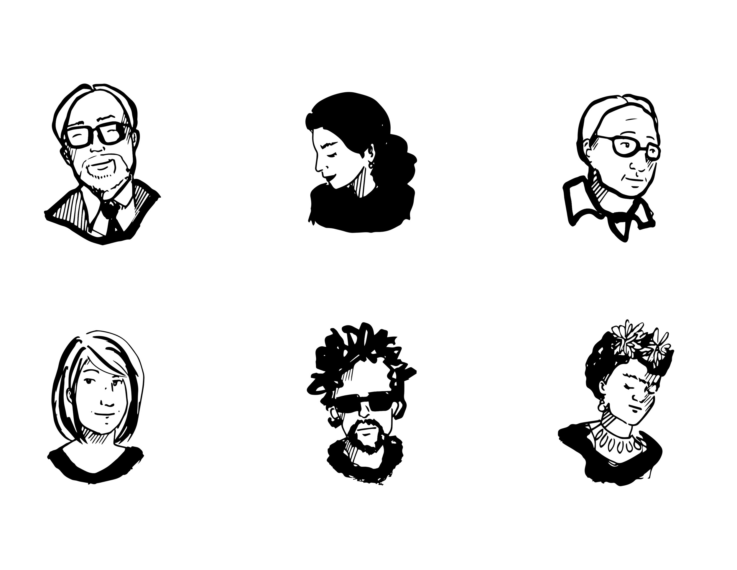 The six artists, designers and illustrators that inspire me everyday. 