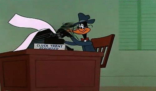 Frantic Typing Gif
