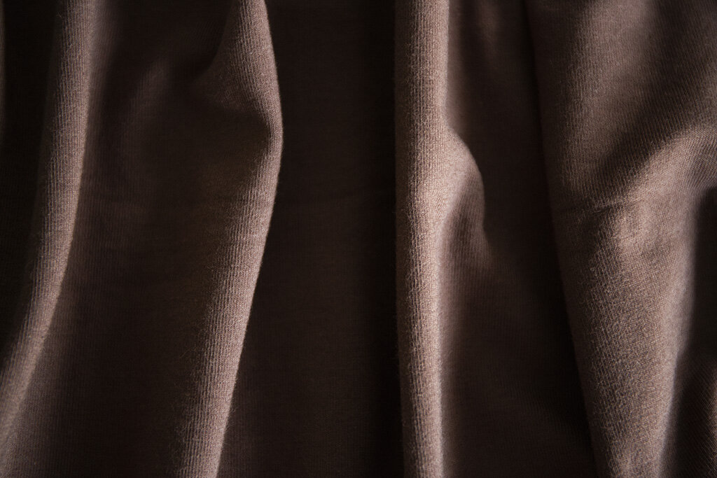 4 Way Stretch Solid Jersey Fabric Plain Jersey Brown Stretch Fabric  Chocolate Stretch Fabric Natural Shade Caramel Biscuit 