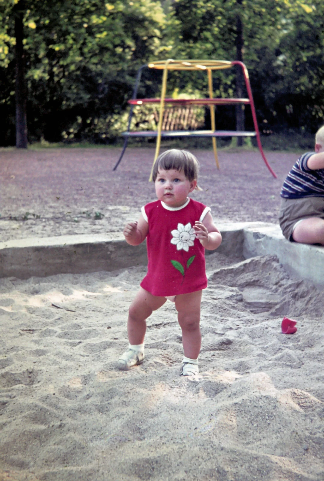 And then you had to learn to walk on different surfaces… Soft sand, phew!