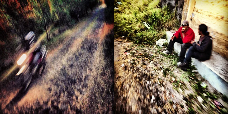 Una Moto en la Noche (A Motorcycle in the Night) || Fumando Basuco: Smoking Cocaine Paste