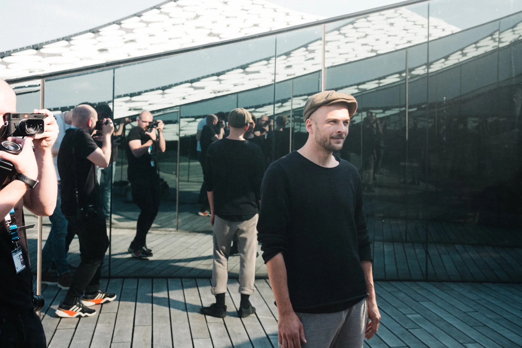 always carrying at least three cameras