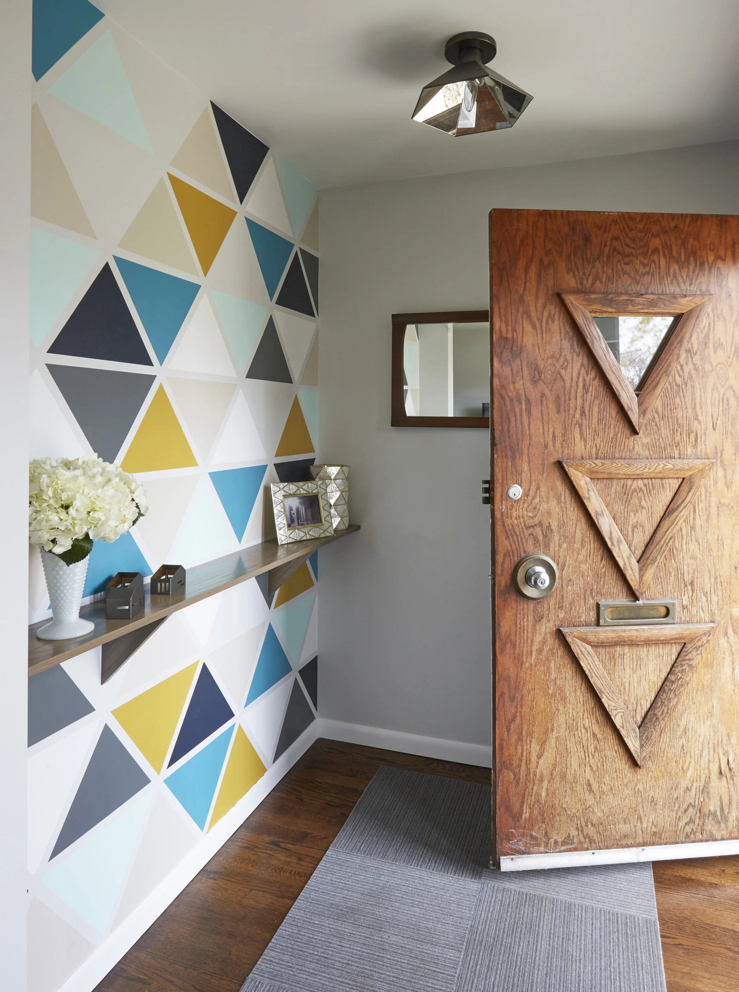 Unpatterned Chicago Entryway DIY Stencil