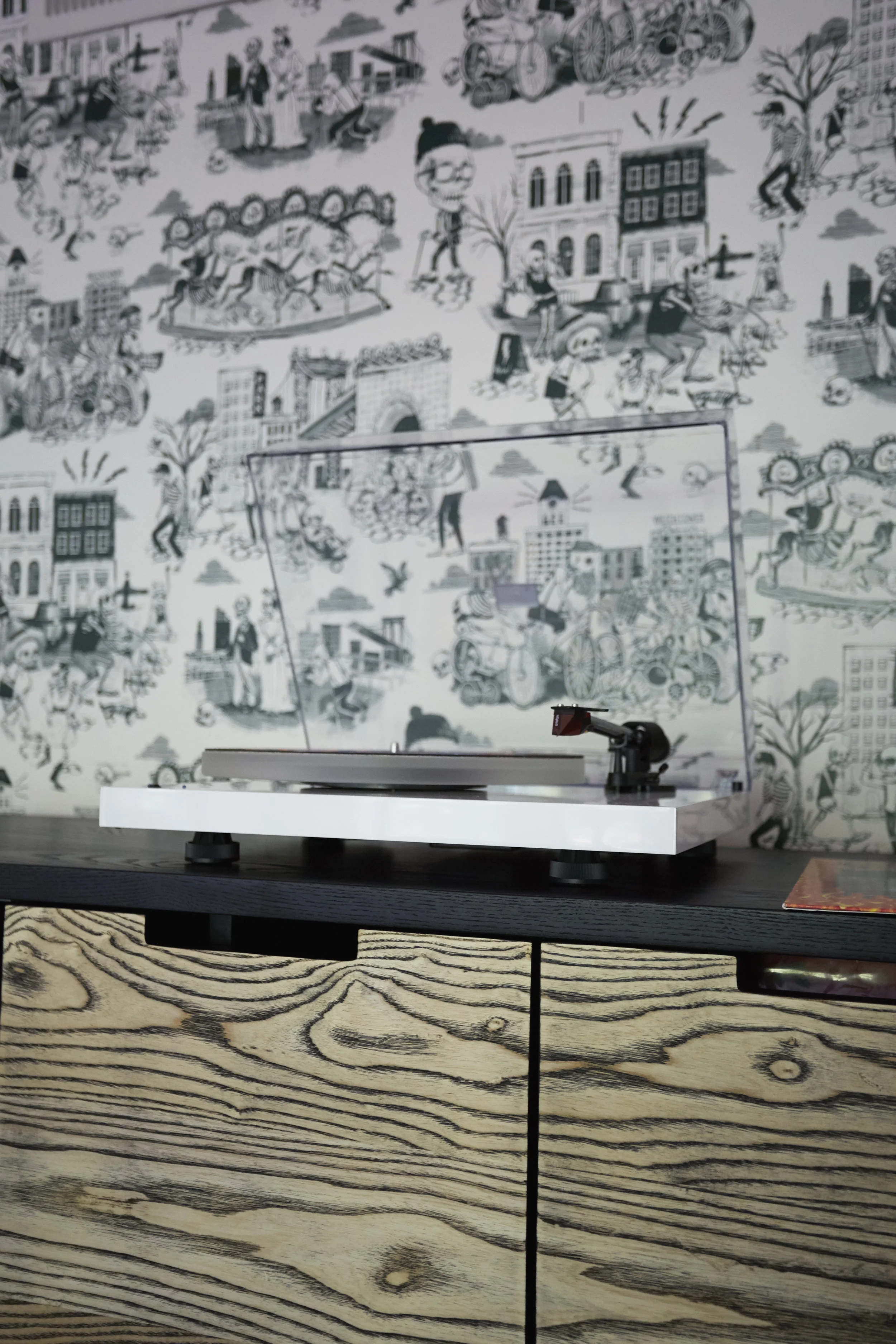 Unpatterned Chicago Interior Decor Wallpaper
