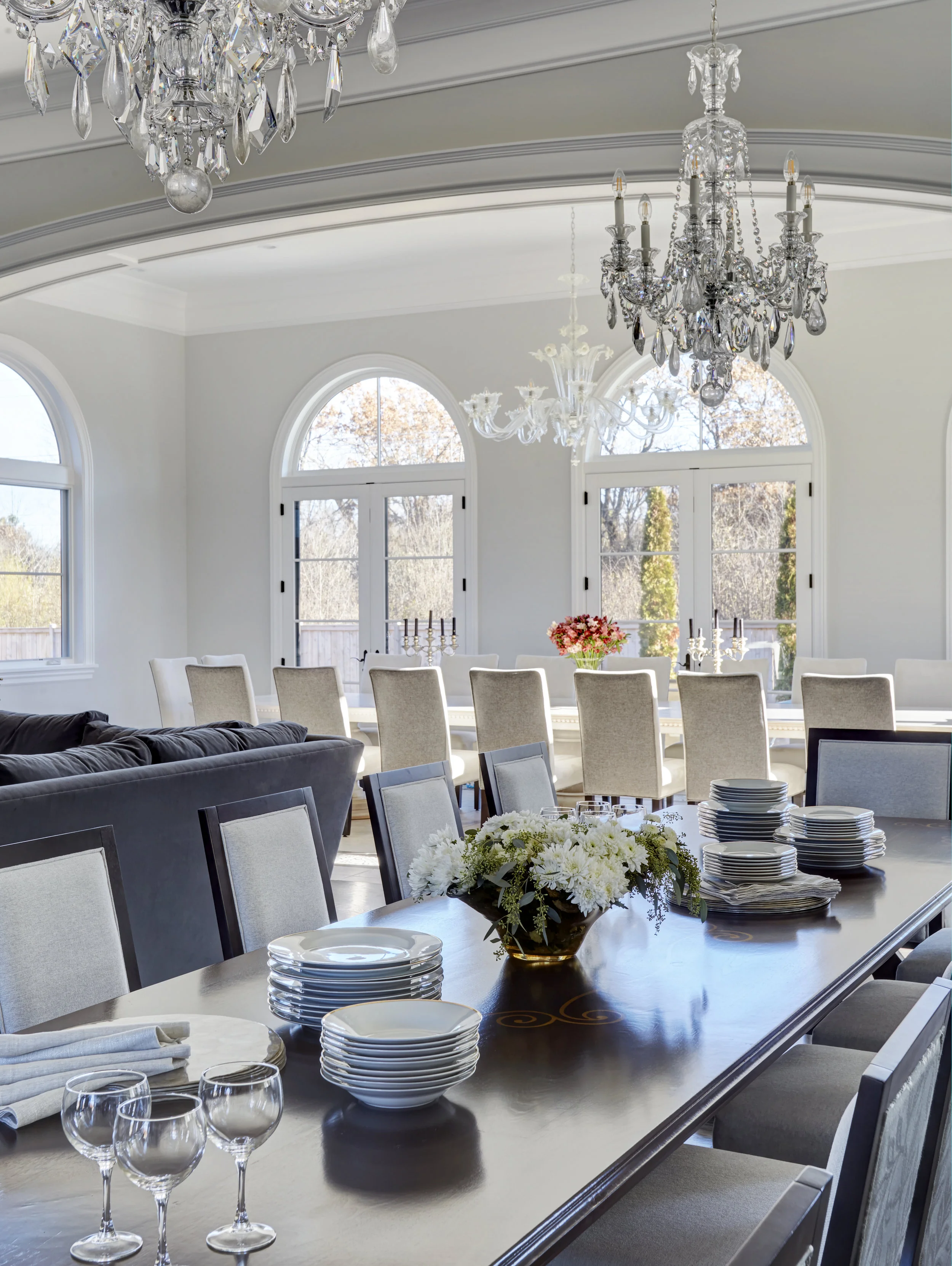 Unpatterned Chicago new Build Chandeliers