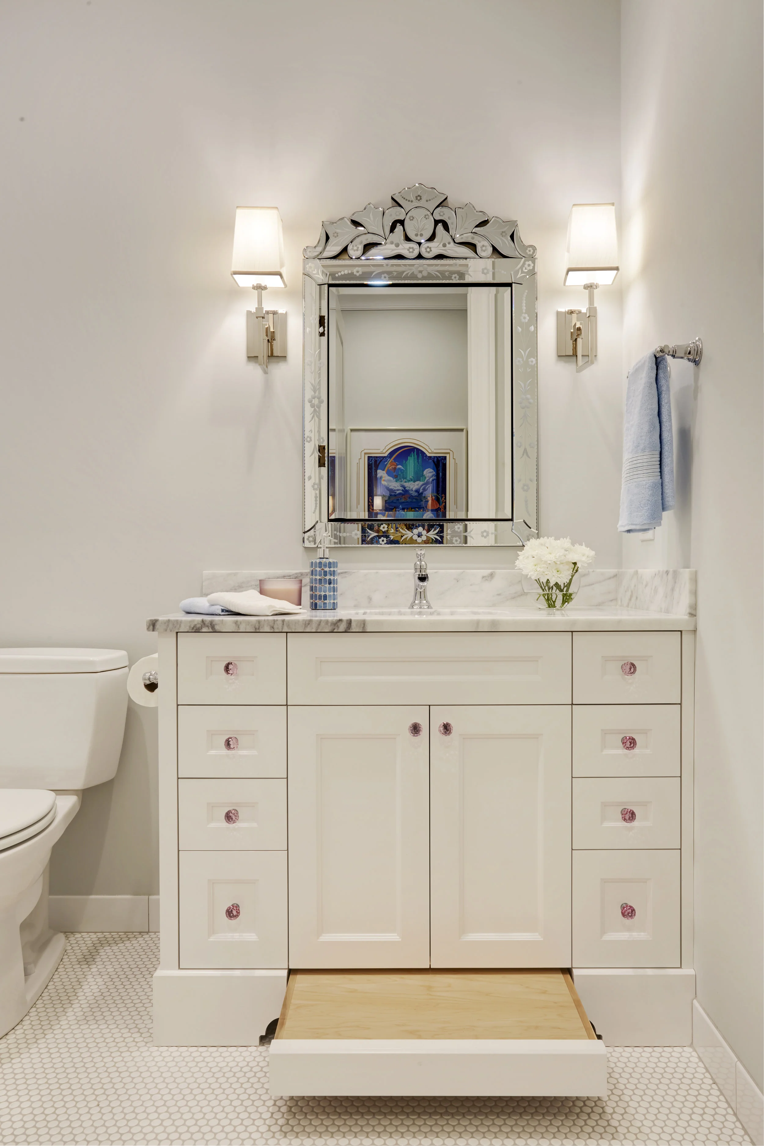 Unpatterned Chicago New Build Custom Bathroom