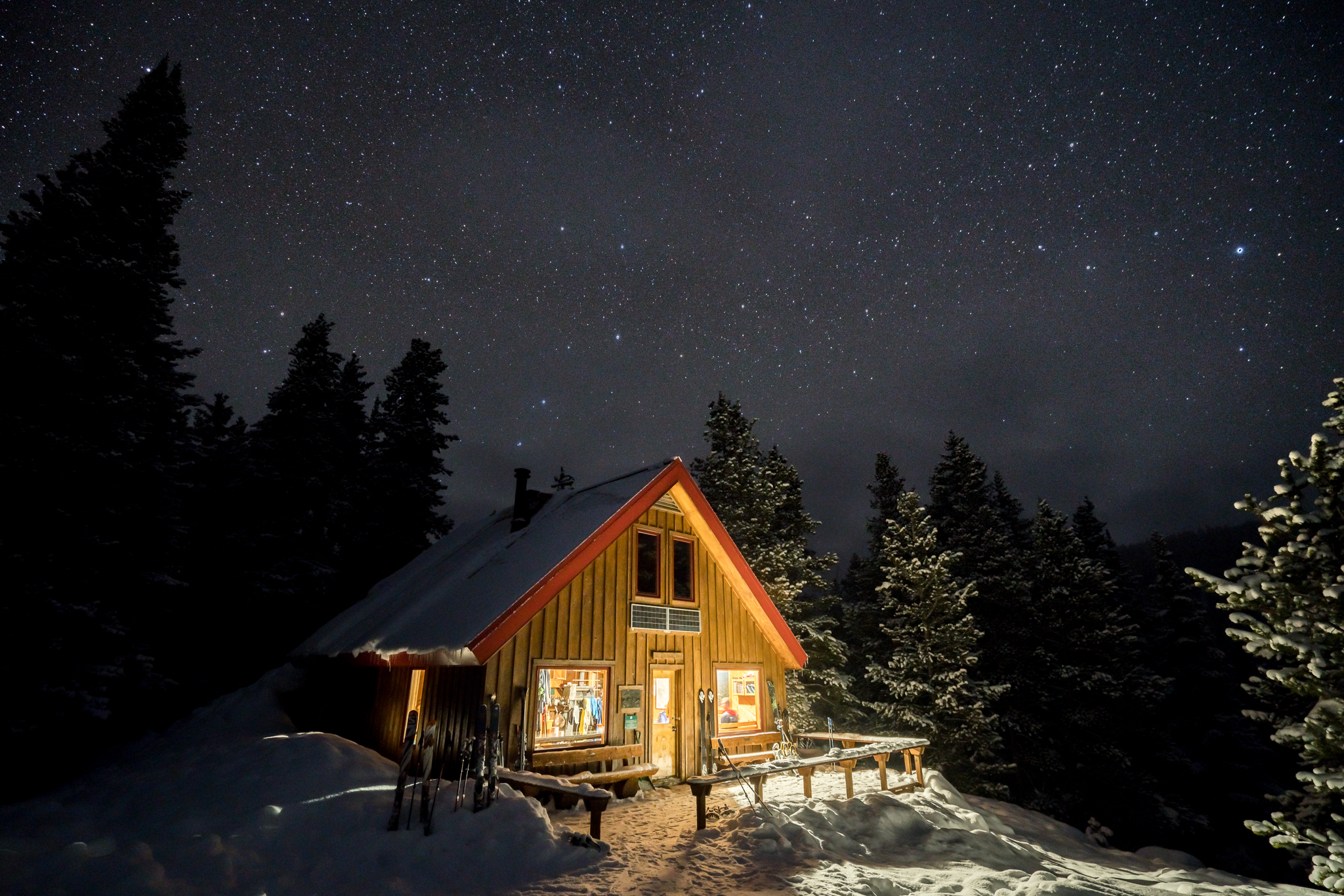 McNamara Hut at Night