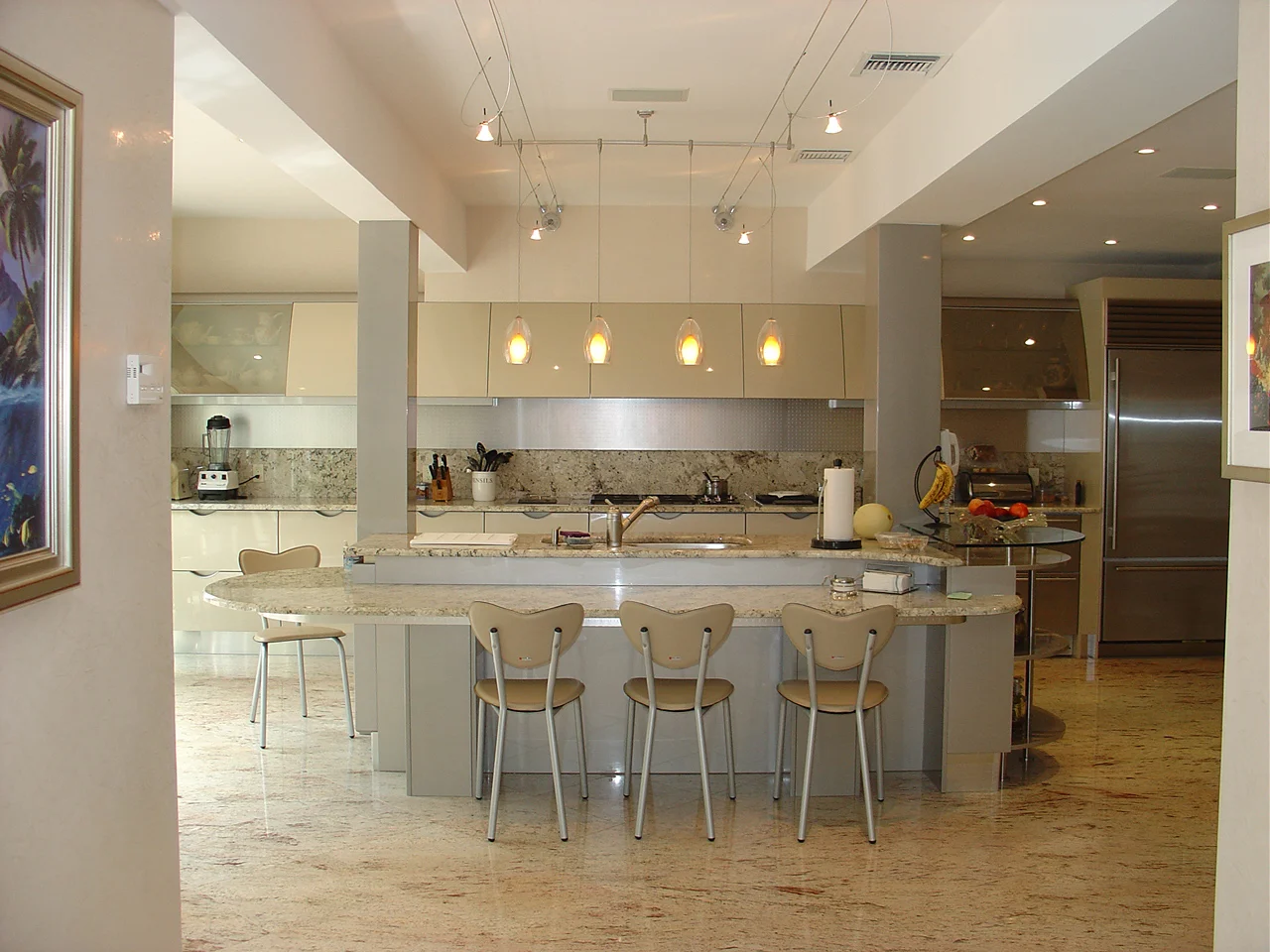 White High Gloss Modern Kitchen Design