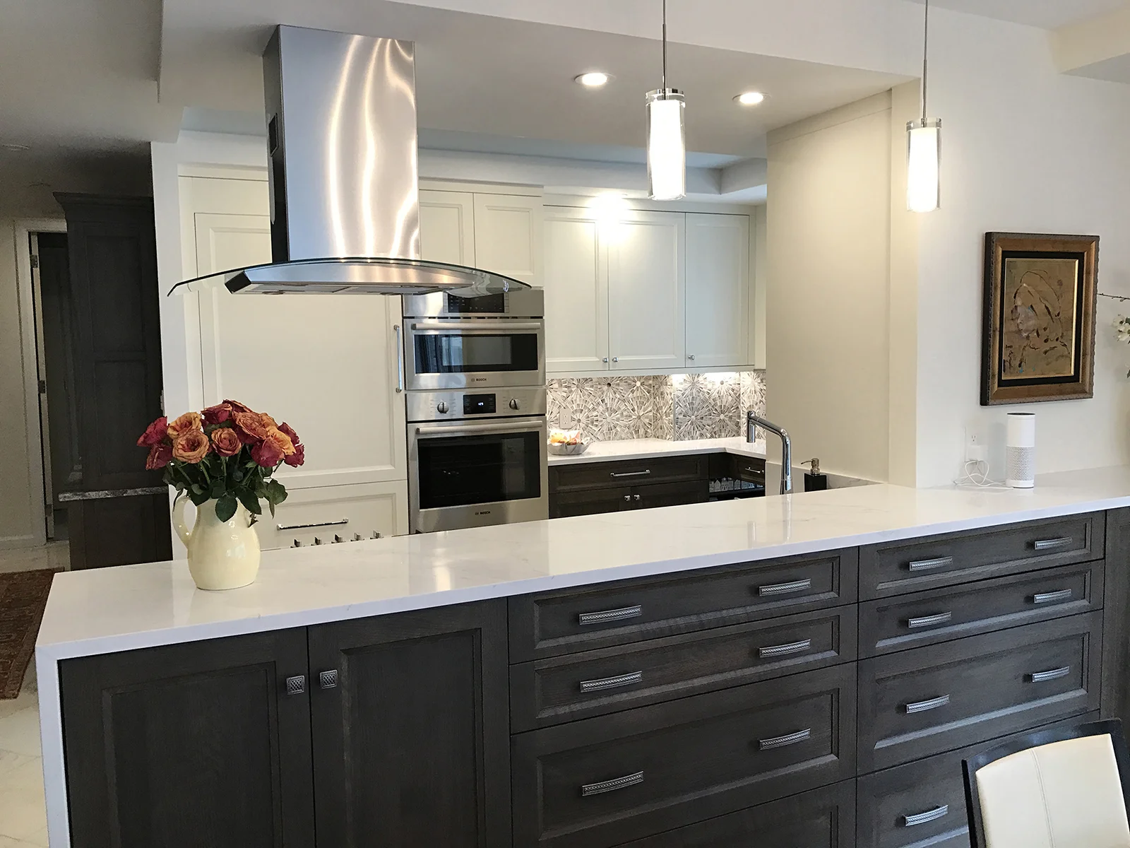 Manhattan Apartment Renovation Opens Up Kitcvhen to Gorgeous Manhattan View 
