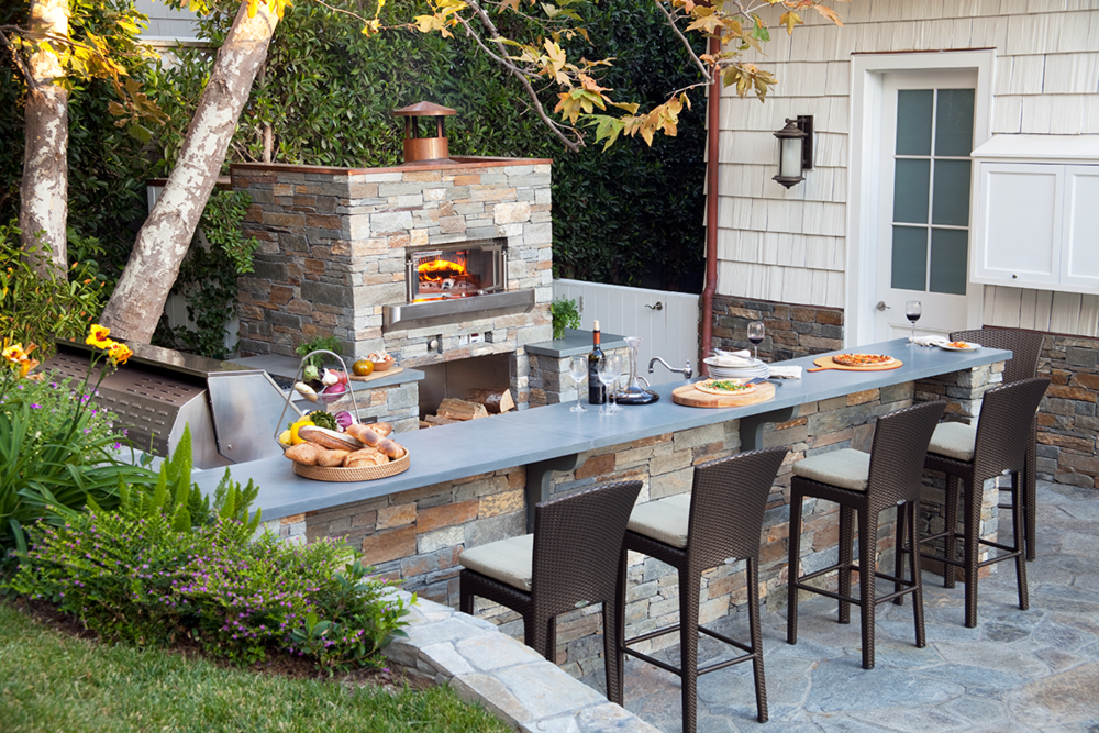 Backyard Kitchen Bar Outdoor Bbq And Bar Ideas Kitchen Rustic