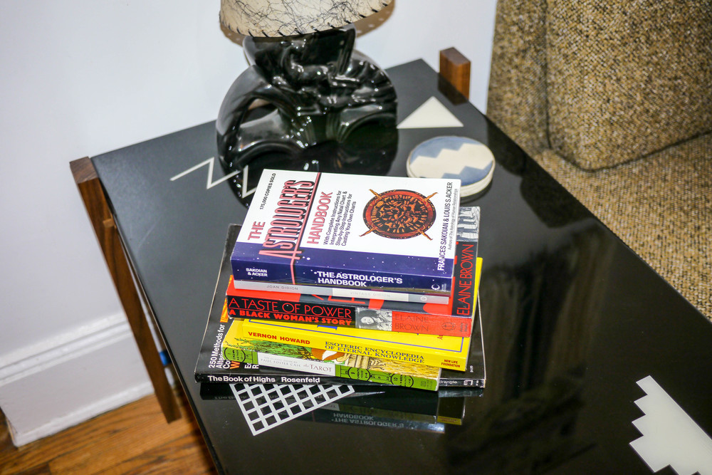 The Book of Highs by Edward Rosenfeld, A Taste of Power: A Black Woman's Story by Elaine Brown, The Tarot: A Key to the Wisdom of the Ages by Paul Foster Case, Vintage Didion by Joan Didion, Esoteric Encyclopedia of Eternal Knowledge by Vernon Howard, The Astrologer's Handbook by Frances Sakoian