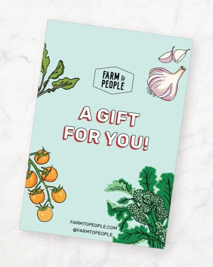 Farm to People gift card