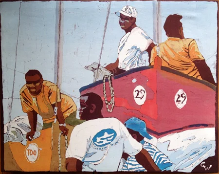 Unloading the Boats