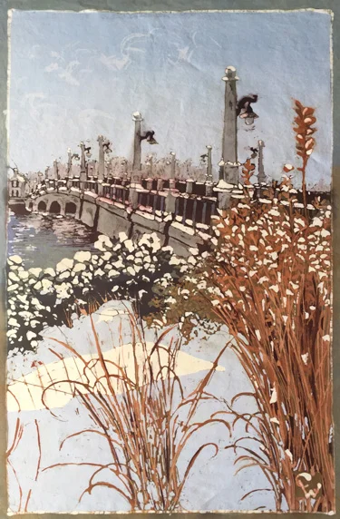 Snow on Barrington Bridge