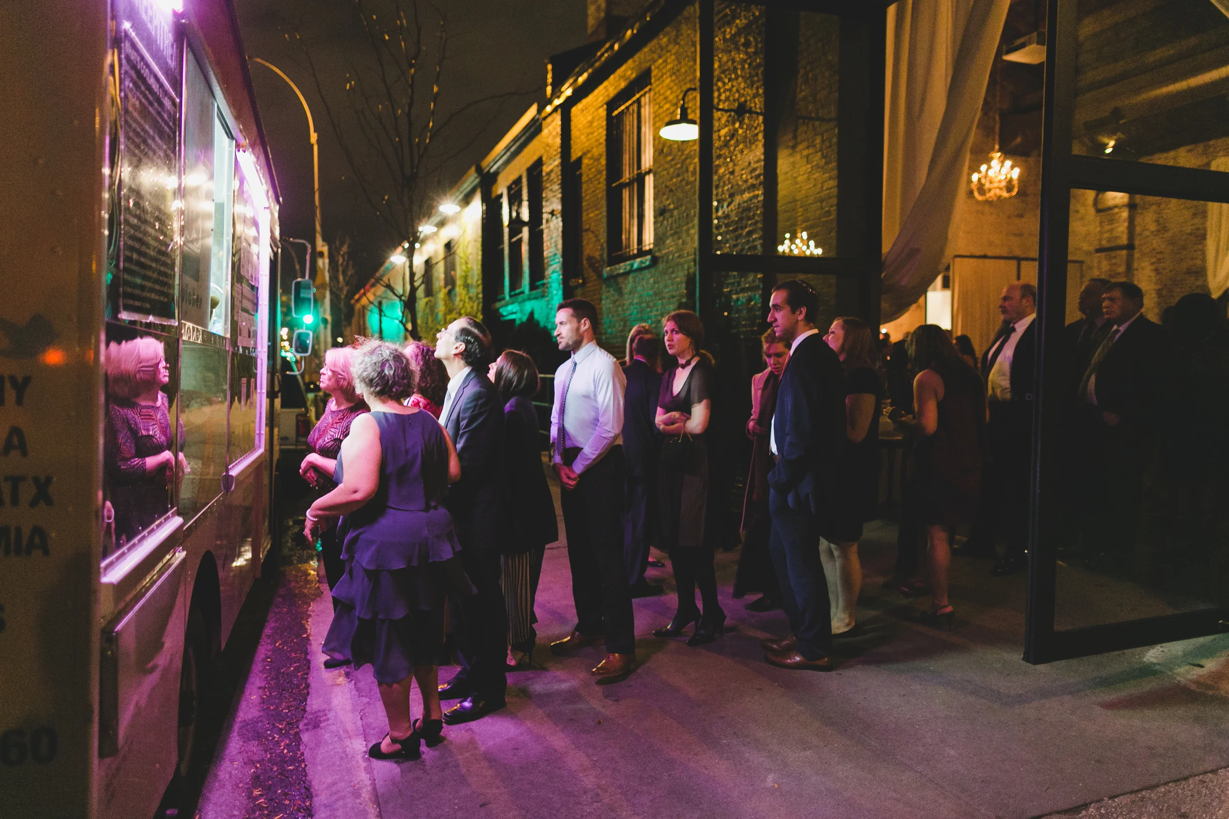 Rebecca Dovs Food Truck Wedding The Green Building