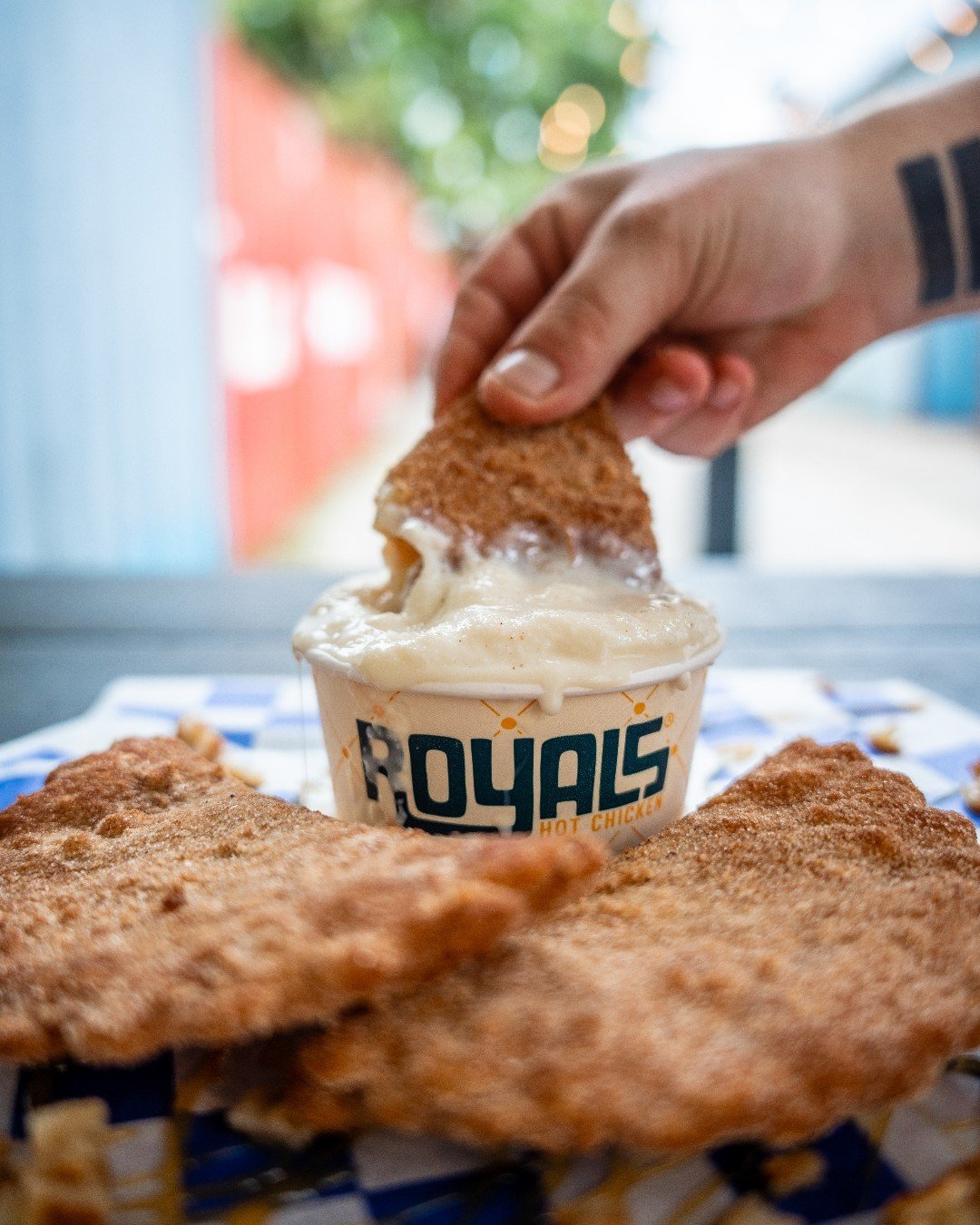 I dip, you dip, we dip our Fried Apple Pies in vanilla ice cream. 😋