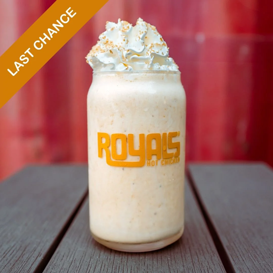Last chance to enjoy the warmth of pumpkin spice in the chill of a milkshake with October's Shake of the Month! #PumpkinButterMilkshake 🎃 

What do you think November's shake will be? 🤔 

#milkshake #shakeofthemonth #SOTM #pumpkinbutter #royalshotc