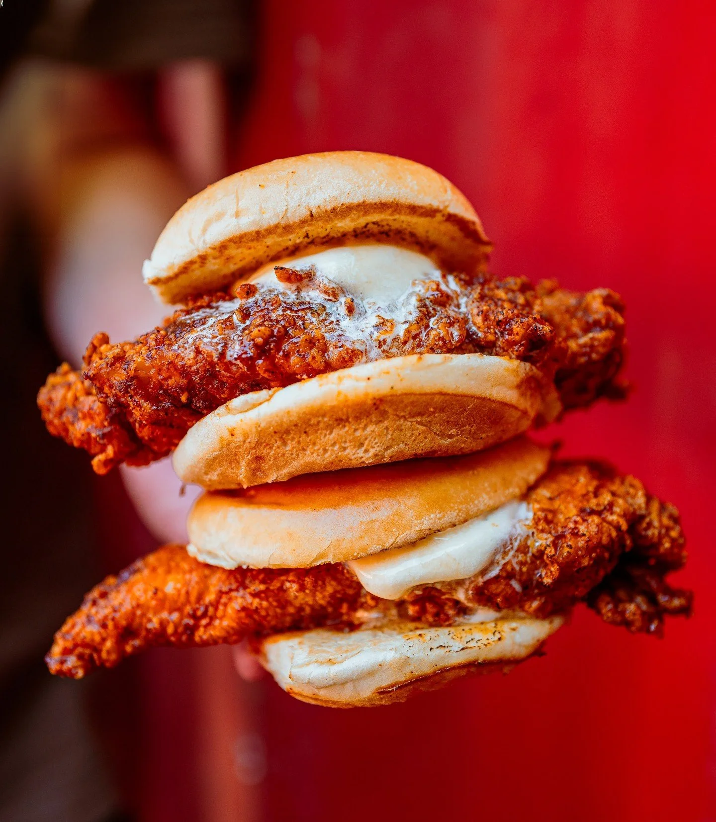 What happens when you add our house made Honey Butter on top of our Hot Chicken? Delicious things happen, that's what. 🍯 🔥 Say hello to November's Sliders of the Month - our Honey Butter Sliders!

For some added fun &amp; flavor, ask for your buns 
