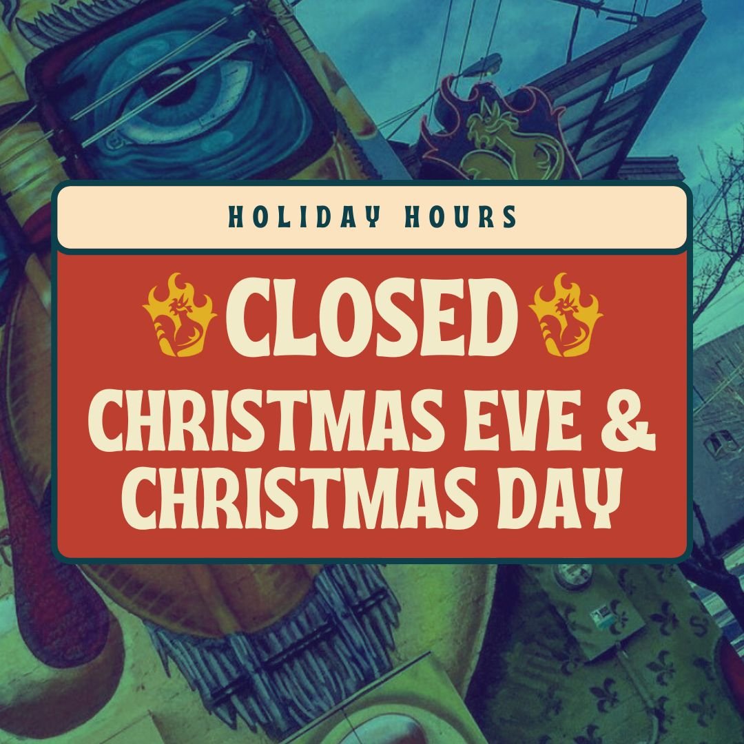 🔥 HOLIDAY HOURS! 🔥 We will be closed both Christmas Eve (12/24) and Christmas Day (12/25) this week to give our crew time with their families for the holidays. We look forward to serving you again on Friday (12/26)!