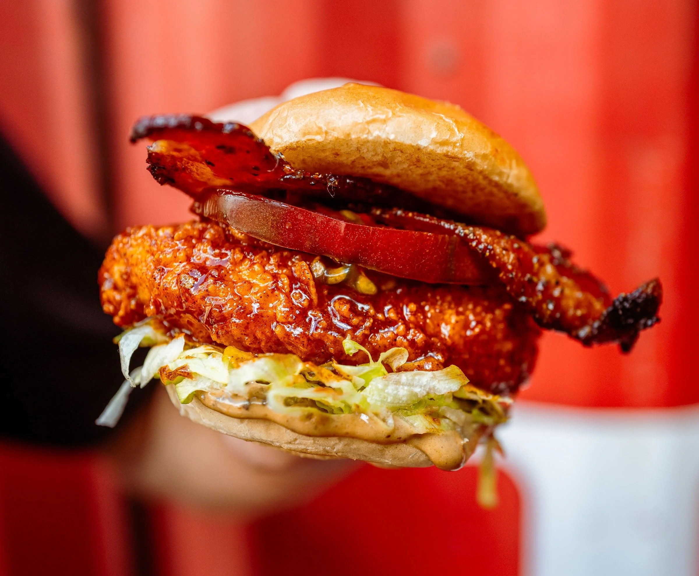 You only have until tomorrow night (July 31st) to grab our Candied Bacon BLT slider of the month before it&rsquo;s gone.

Two crispy chicken tenders stacked on toasted potato buns with thick-cut candied pepper bacon, fresh tomato, shredded lettuce, a