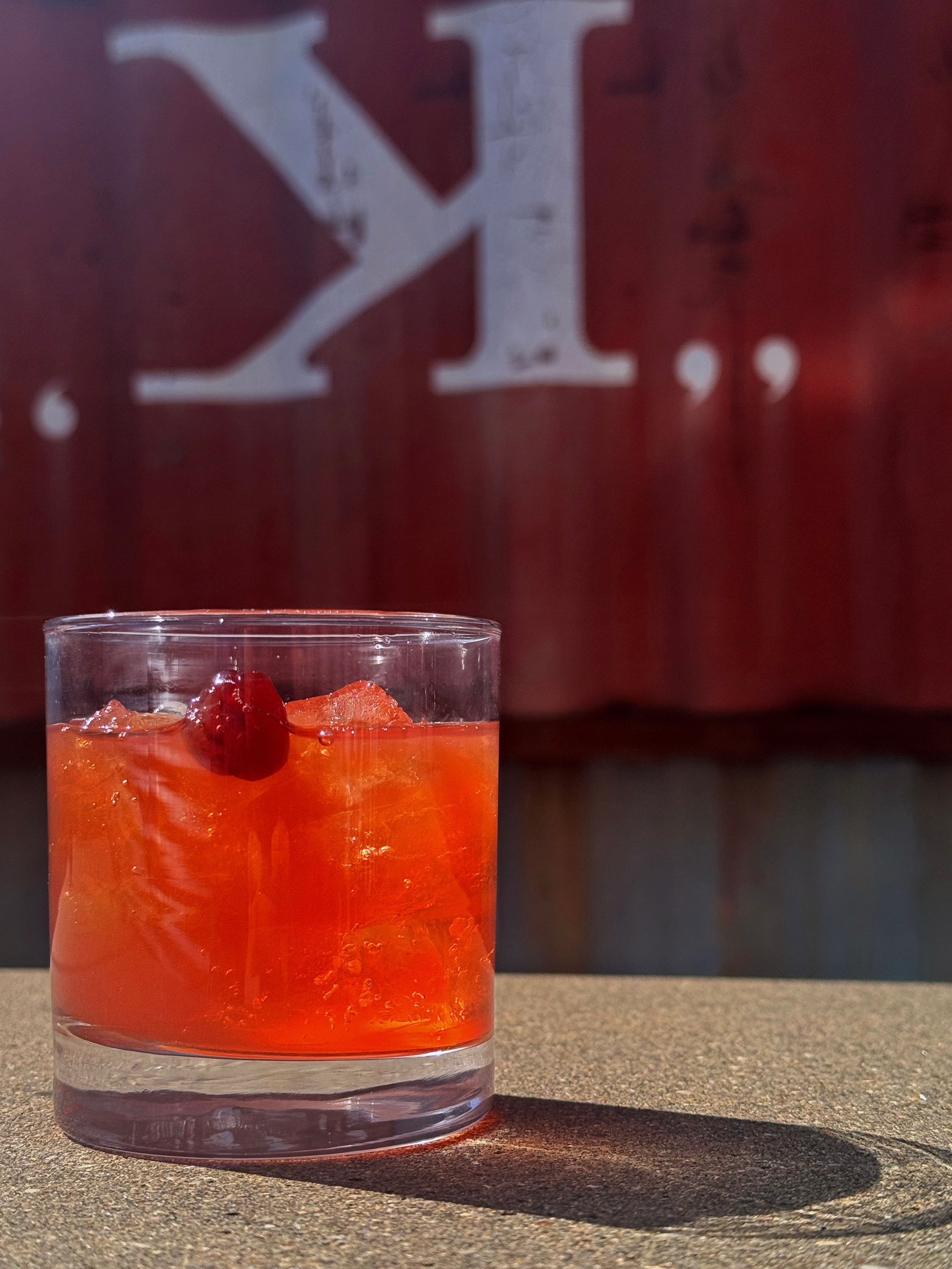 Our Sweet Tea Old Fashioned is ordered more than just about anything else: Wild Turkey bourbon, sweet tea syrup, Angostura, and orange bitters. It&rsquo;s a nice day, Nulu. Come out and enjoy it with us.
