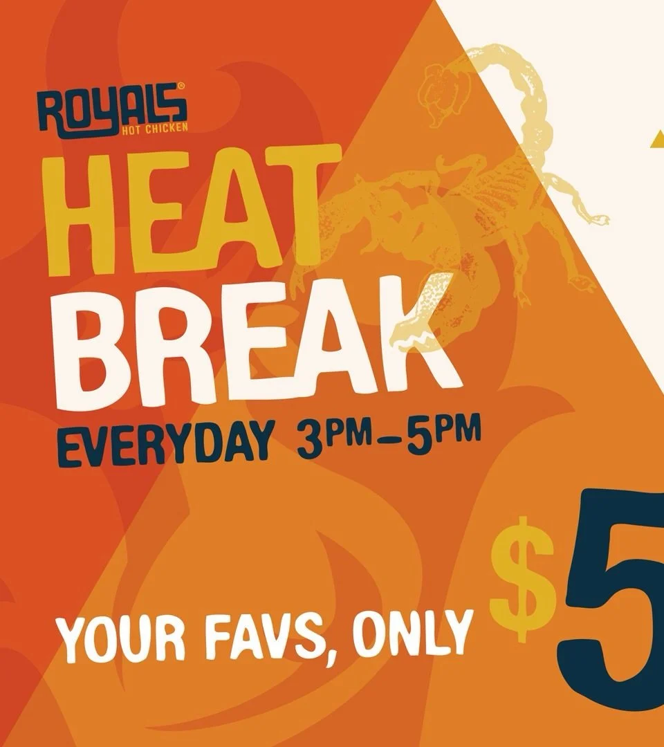 Need a low-stakes way to test your heat tolerance? Take a Heat Break between 3PM and 5PM every day. Grab a Slider for just $5 and experiment with heat levels until you find your tolerance. Pair it with a $5 Classic Shake or beer.