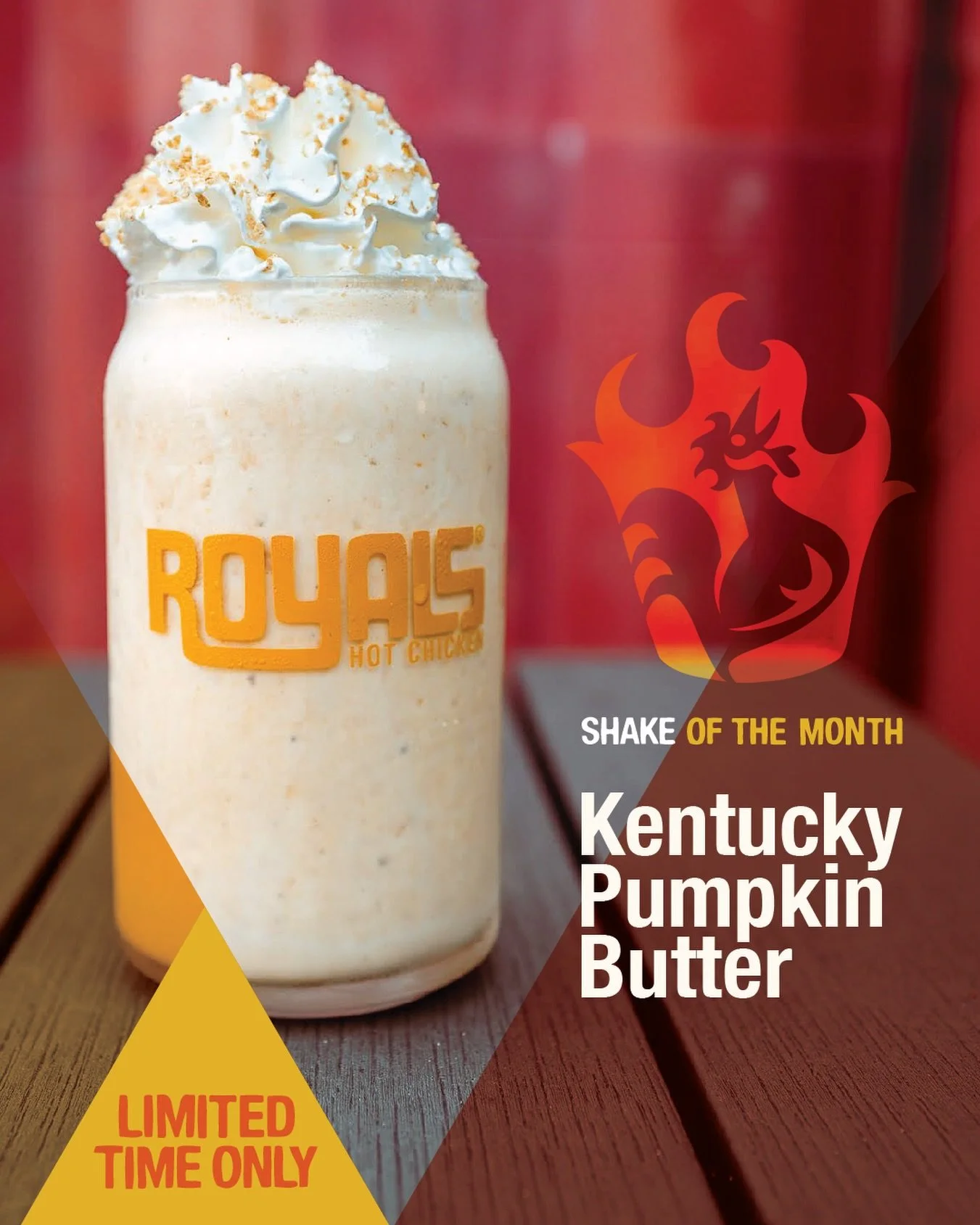 New Shake of The Month: Kentucky Pumpkin Butter 🎃

Give thanks for the season with our Kentucky Pumpkin Butter Milkshake, made with locally sourced pumpkin butter, topped with whipped cream, and finished with a sprinkle of graham cracker crumbles.