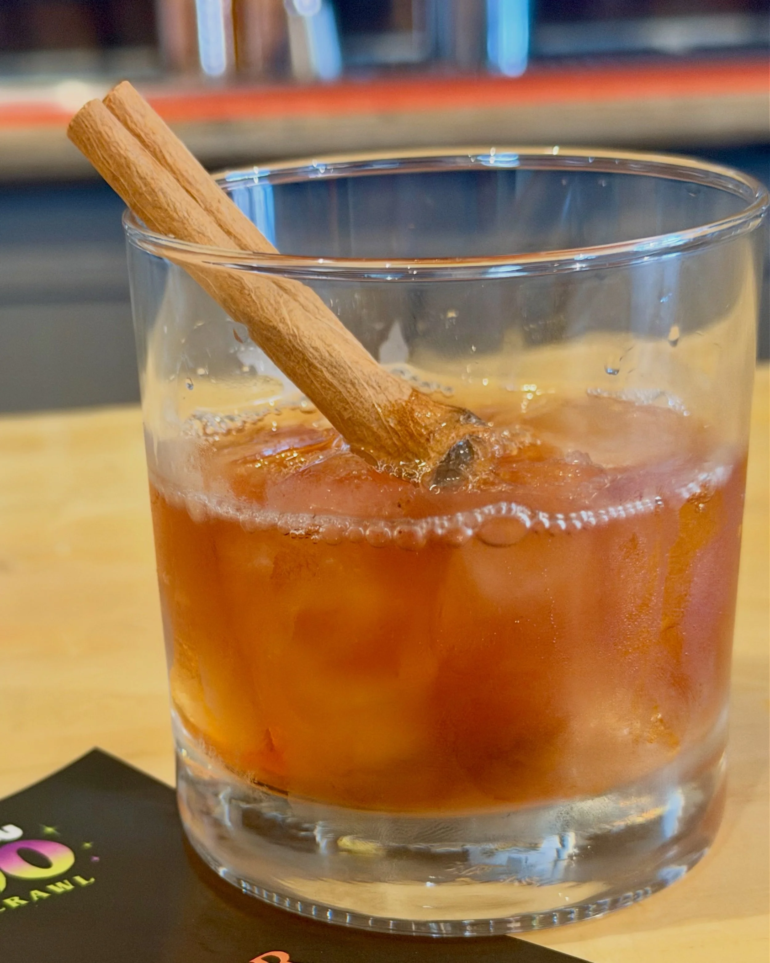 We have a Pumpkin Butter Old Fashioned on special for a limited time.

@angelsenvy Single Barrel Bourbon fat-washed with pumpkin butter + maple syrup and orange bitters.