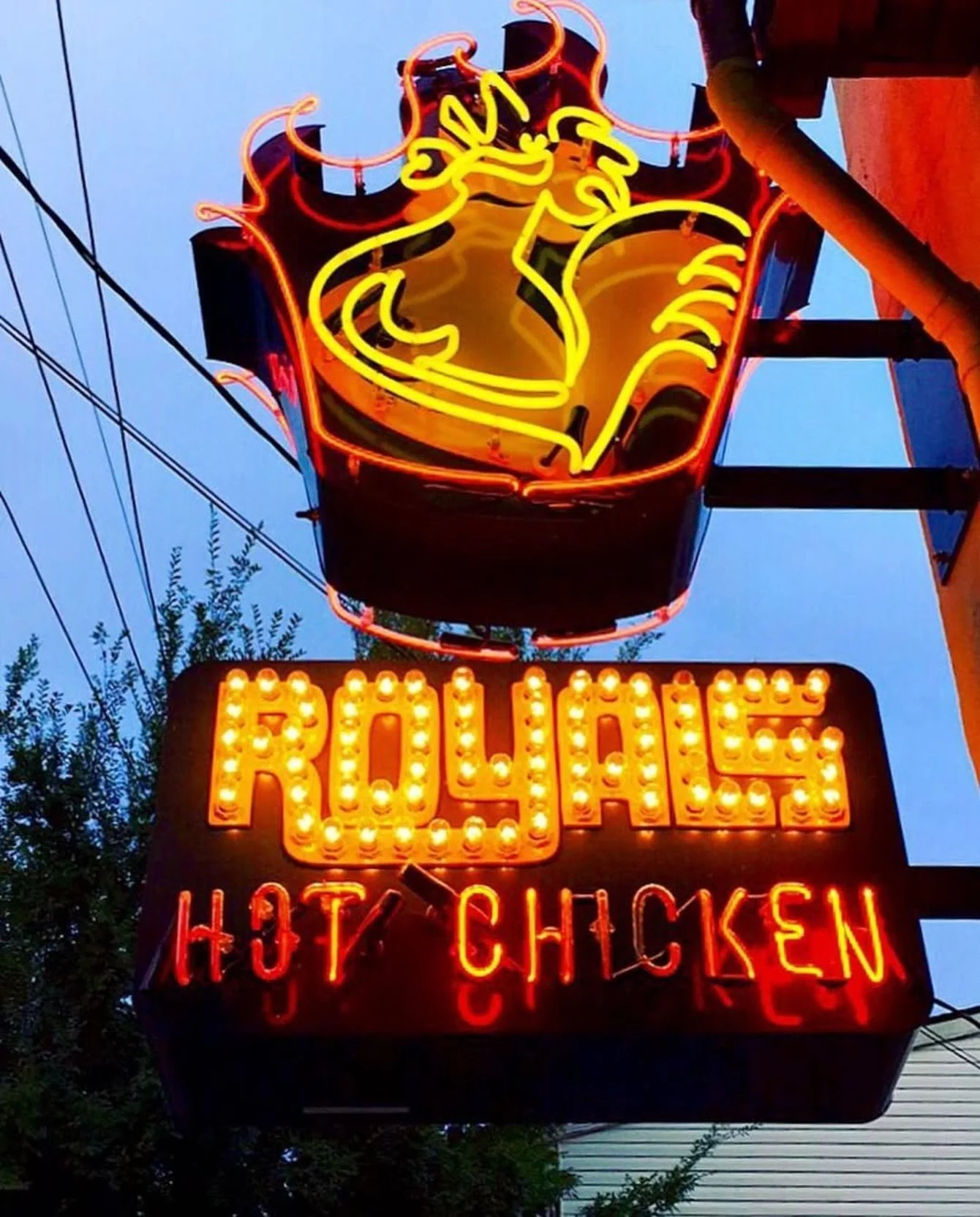 Get Loaded at Royals Hot Chicken every Friday and Saturday night.

From 8-11pm, you can upgrade any order of Fries, Poppers, Sliders, or Tenders with melted house cheese, bacon, and pickled red onions for $3.

Drink specials include $5 draft beers, $