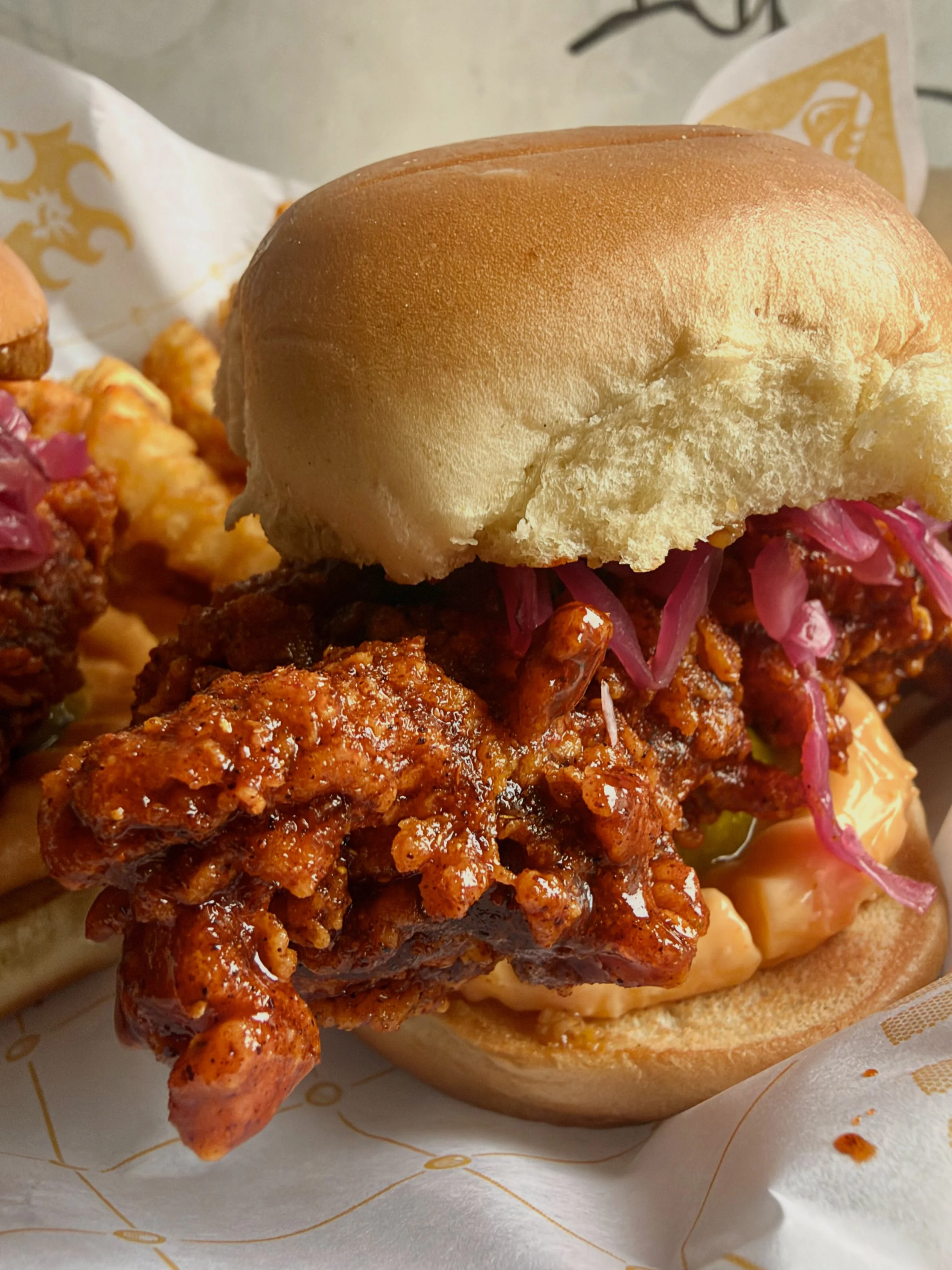 Last call for Oktoberfest Sliders! Only available until the end of the month. 

Kentucky Proud beer cheese, sweet Bavarian mustard, bacon-braised German cabbage, and crisp dill pickles.