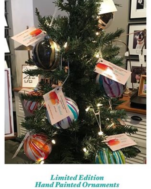 Each ornament is signed and dated.