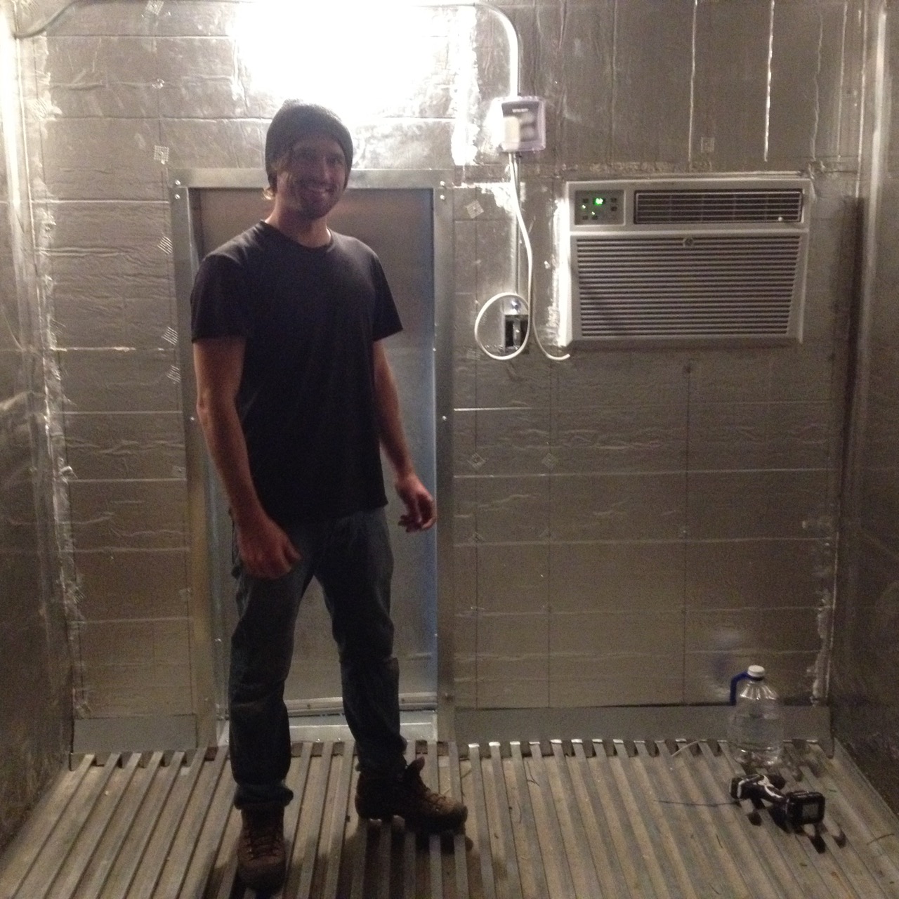  Keeping cool: Thanks to Mark Taylor's help, of Mark Taylor Electric,&nbsp;&nbsp;Nole is happily enjoying his new refrigerated space. 