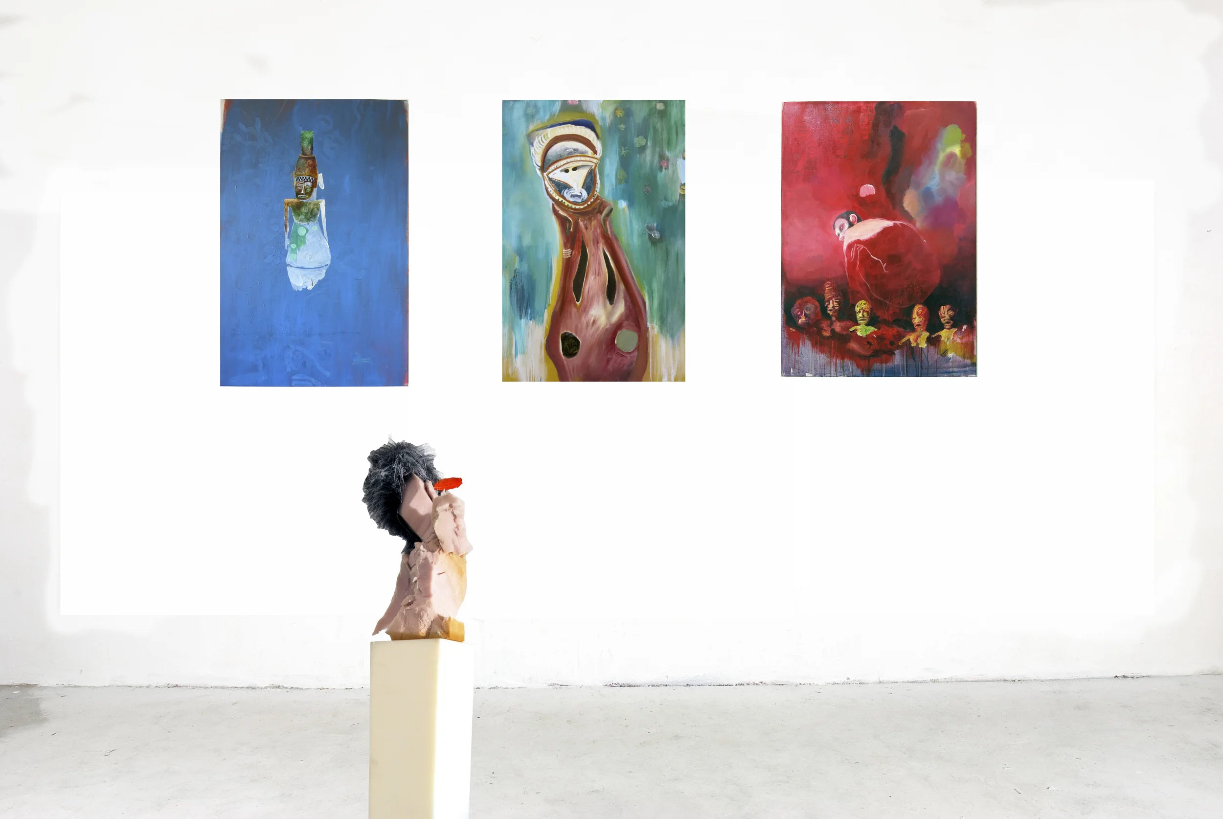 installation setting with sculpture