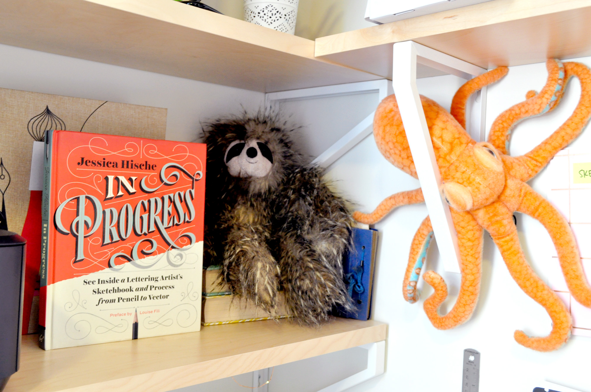 That's Gulliver (the sloth) and Hogarth (the octopus). They make sure everything's running smoothly around here.