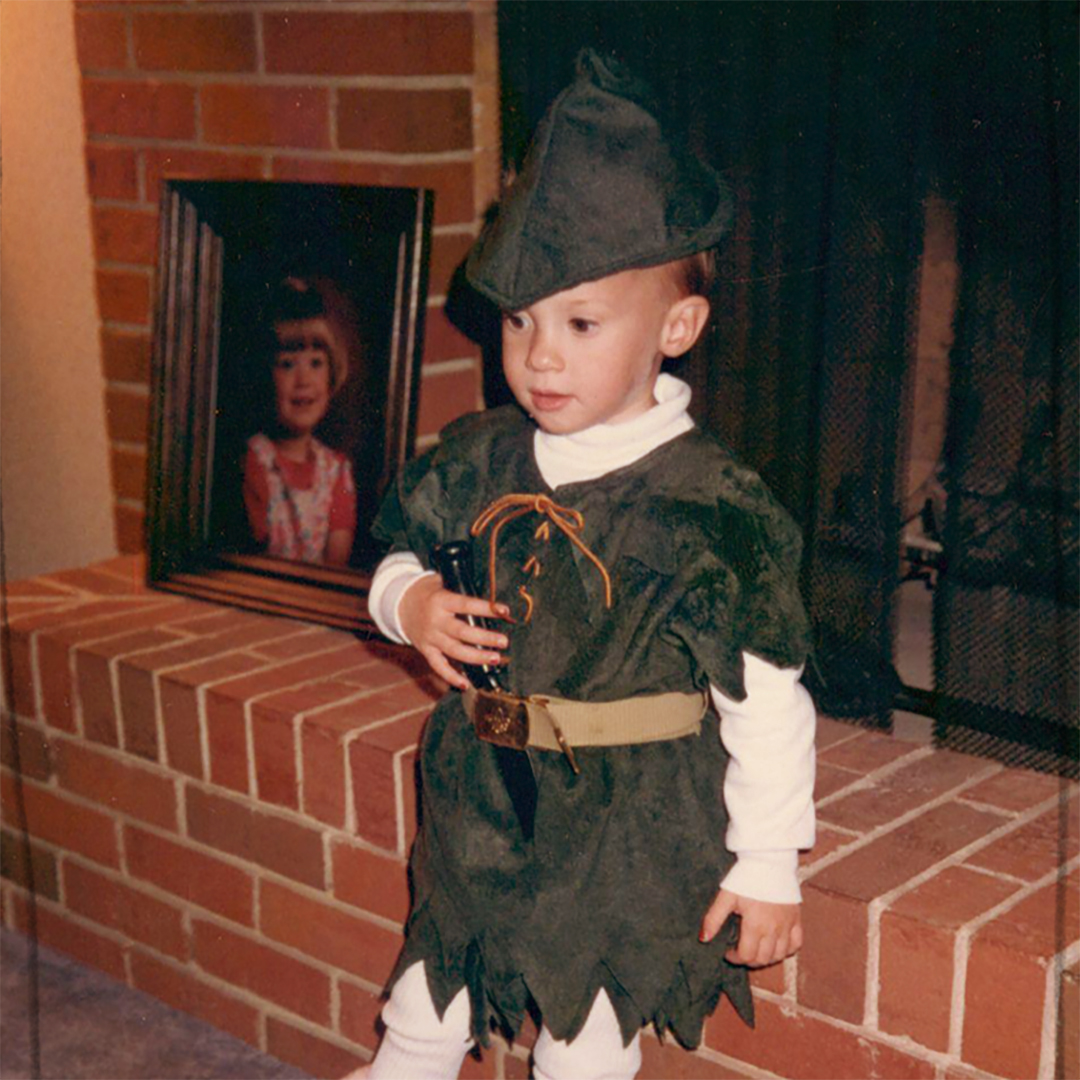 Remember that time when I was a tiny, practically bald little girl who thought she was Peter Pan and believed it with all her heart? Me, too. I'm pretty sure this is what I look like still on the inside.
