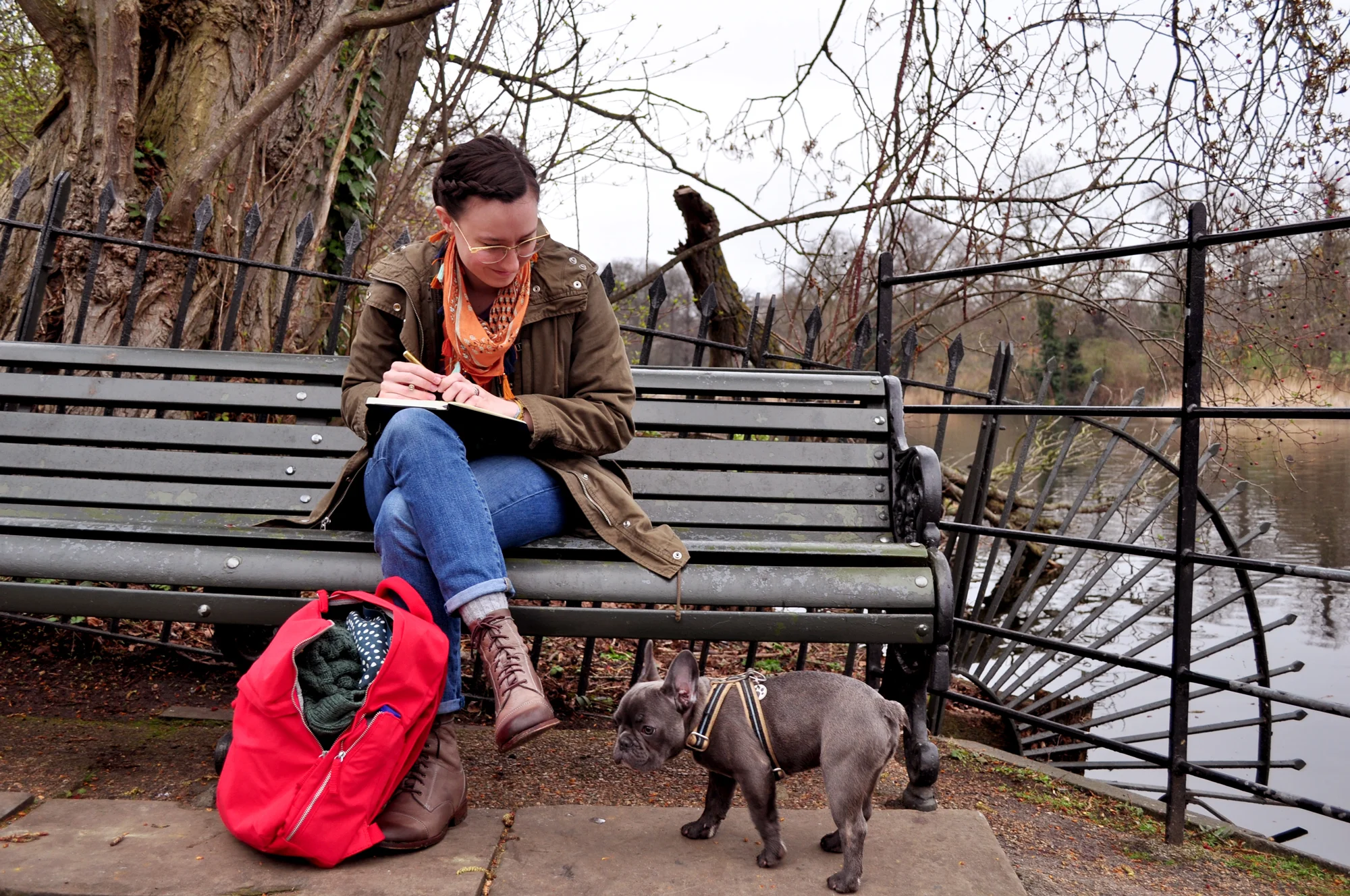 A sneak peek of Kensington Gardens, where I made friends with several dogs.