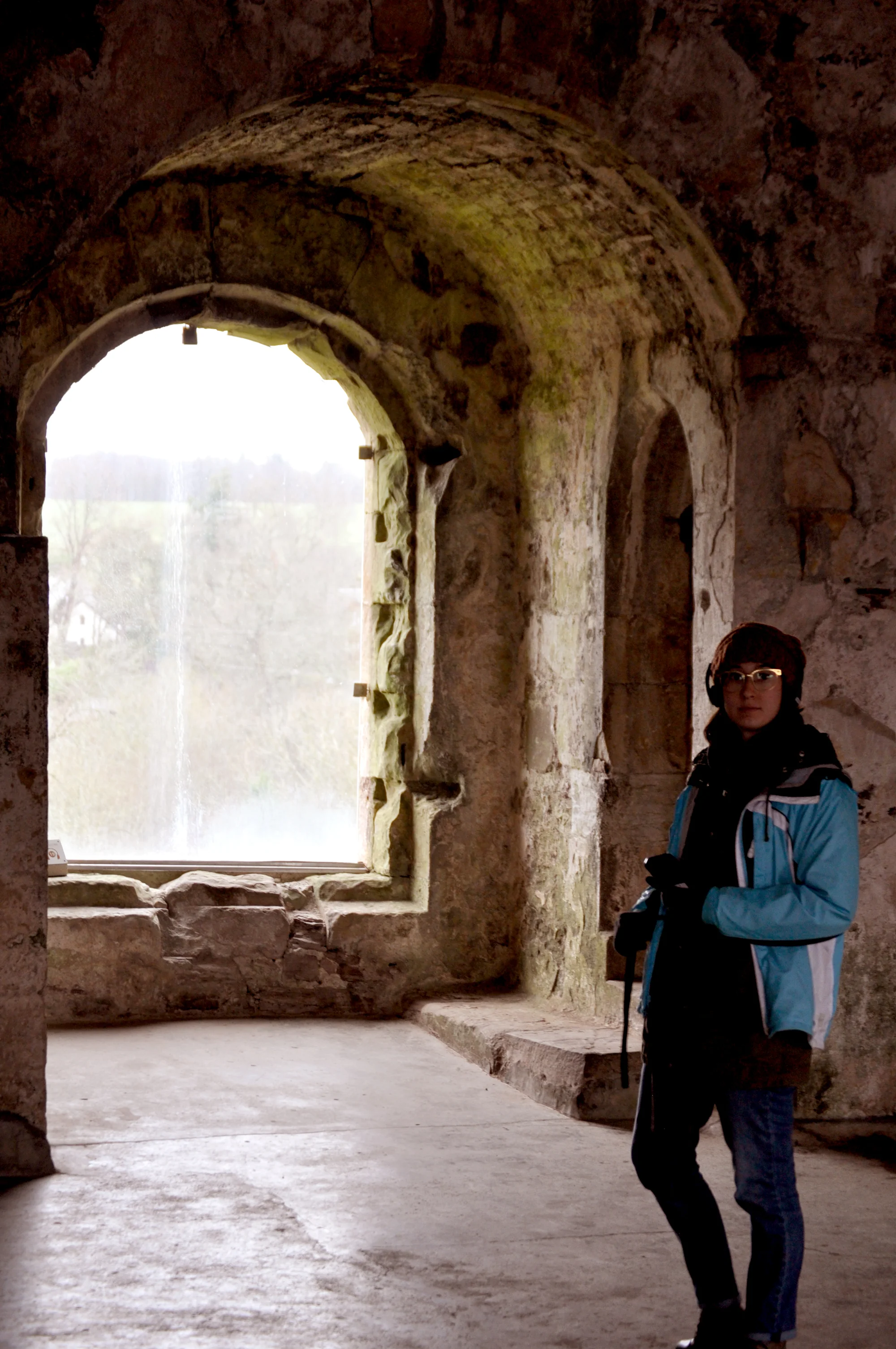 Inside Doune Castle