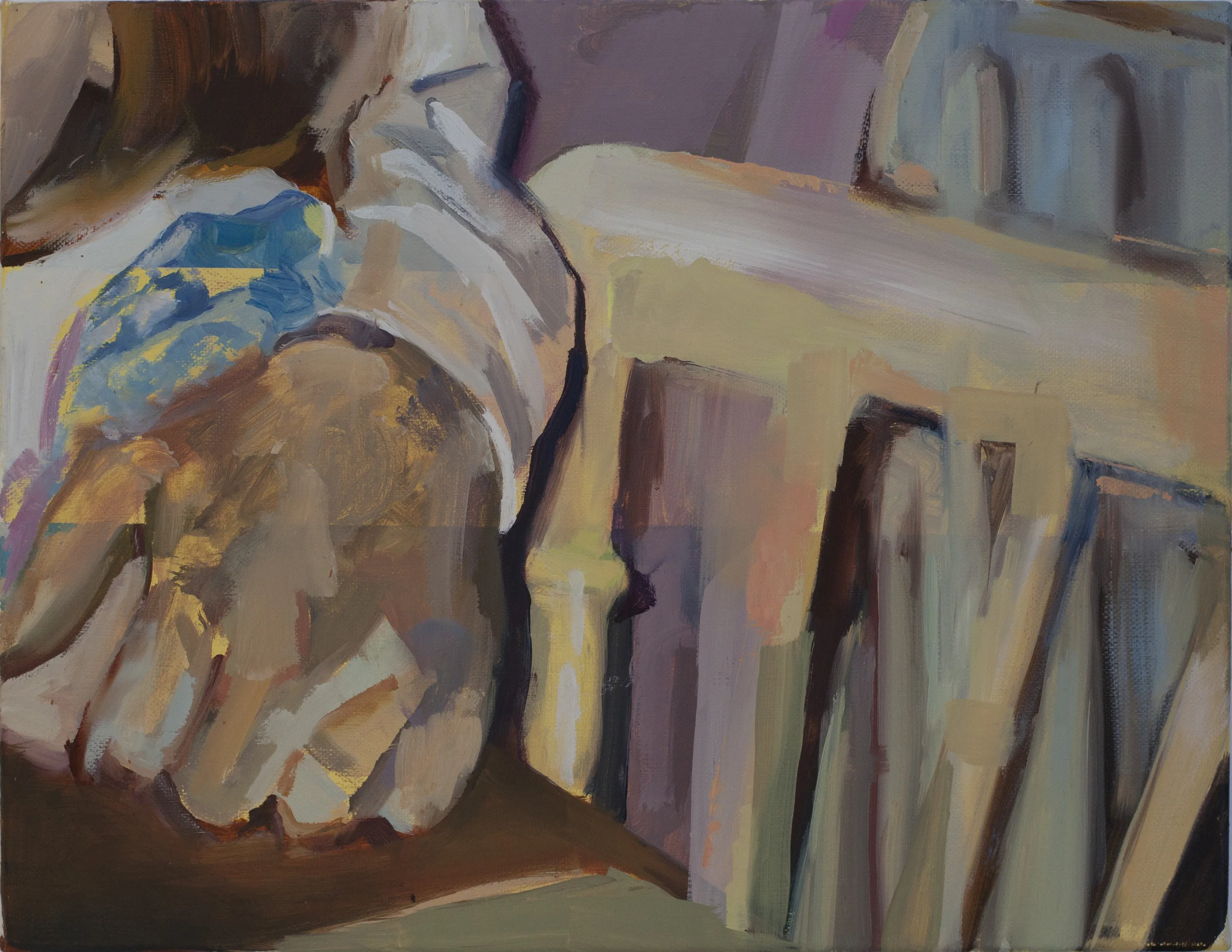 Yellow Solves Problems (2015) Oil & Acrylic on Canvas. 30 x40 cm Eileen O'Sullivan