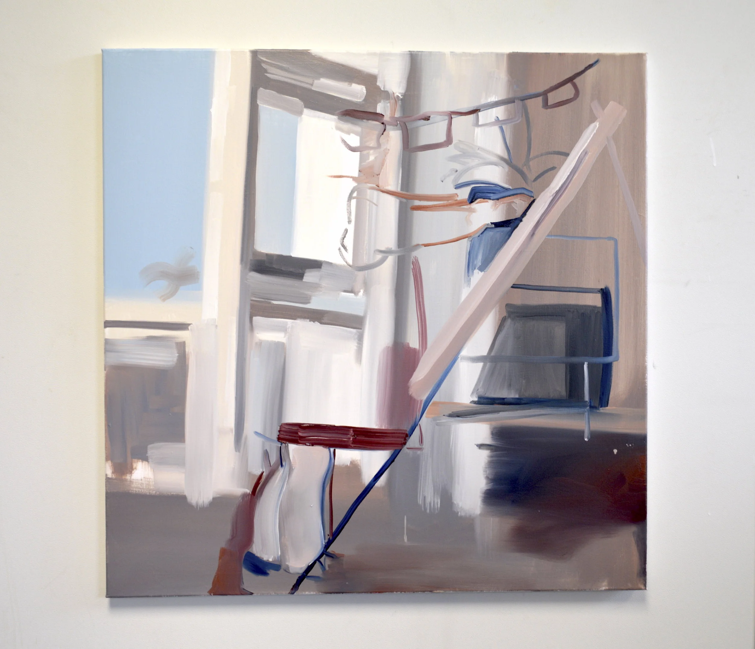 Open (2017) Oil on Canvas. 80 x 80.cm
