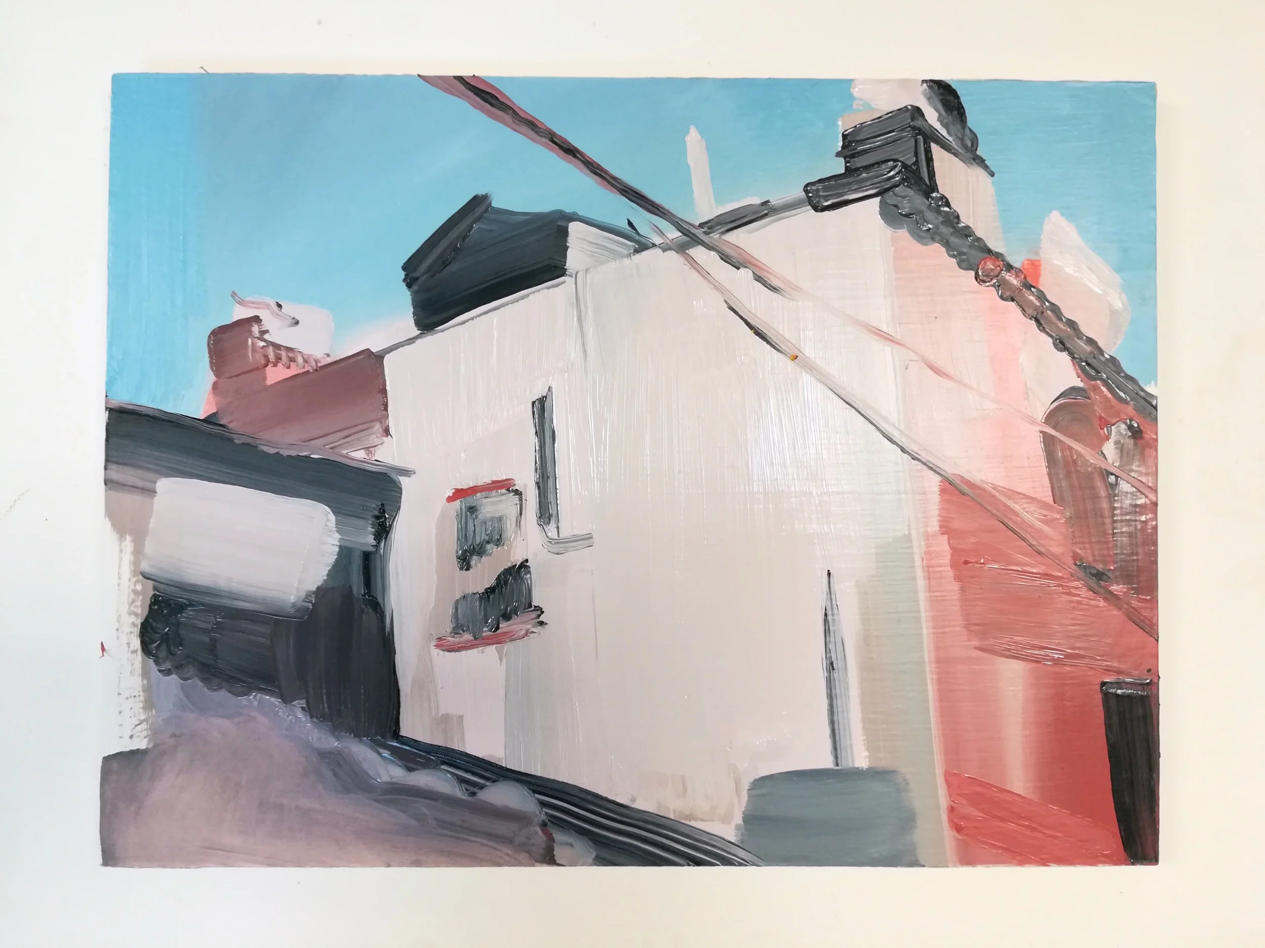 Open Gaze (2017) Oil on Board, 30 x 40cm