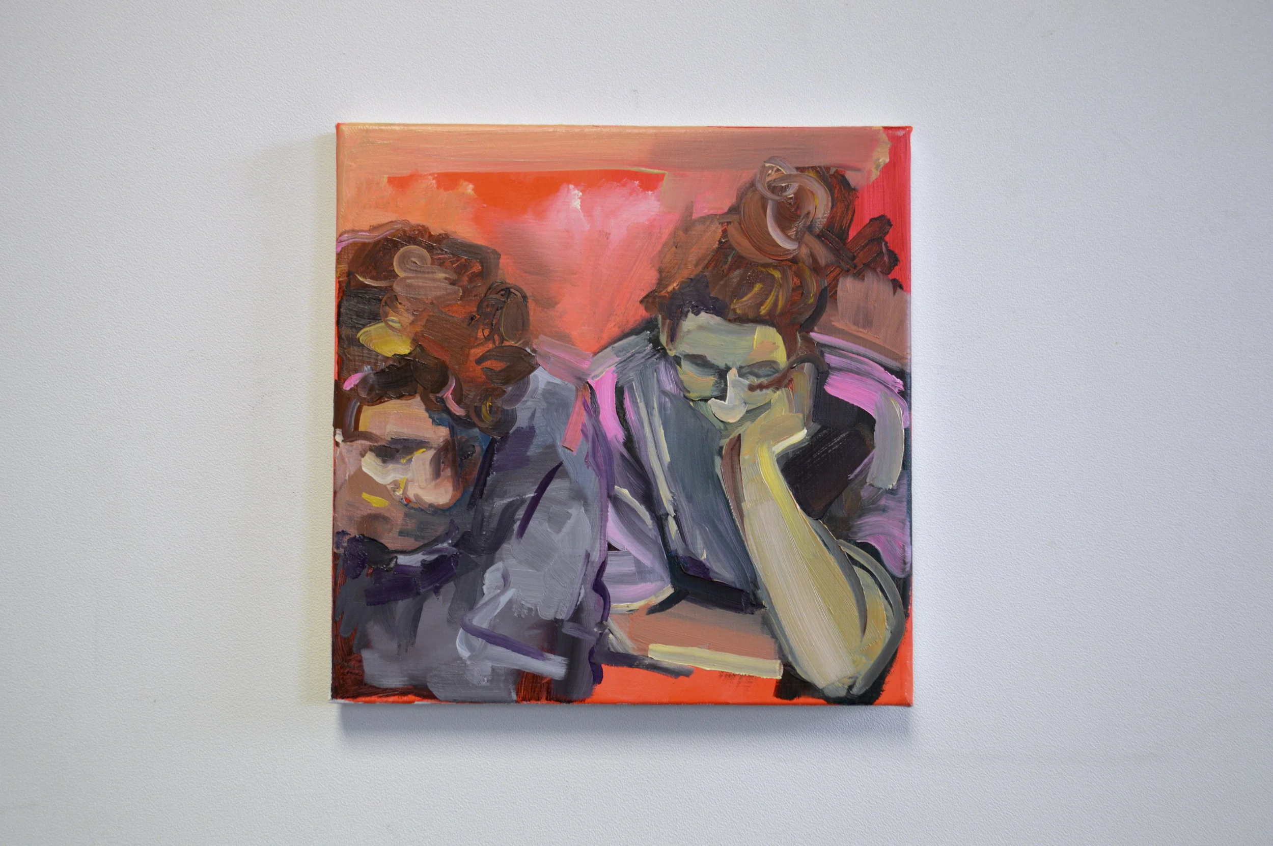 'Translate, one to another' (2017) Oil on Canvas, 25 x 25 cm