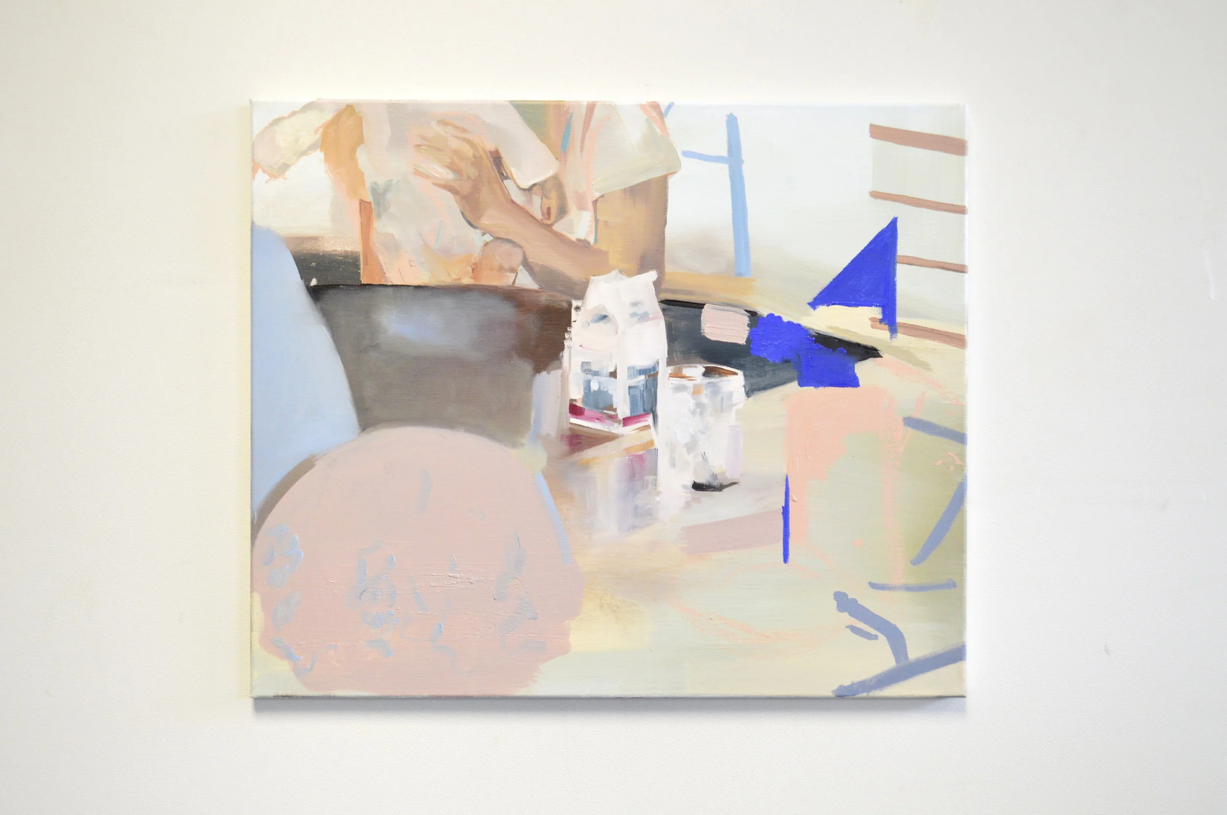'Unaccented' (2017) Oil on Canvas. 50 x 60 cm