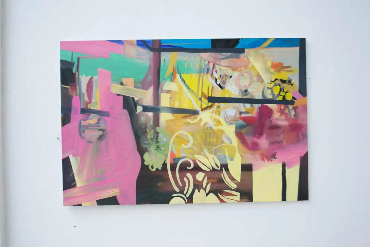 Blend to make. Oil on Canvas. 100 x 150 cm