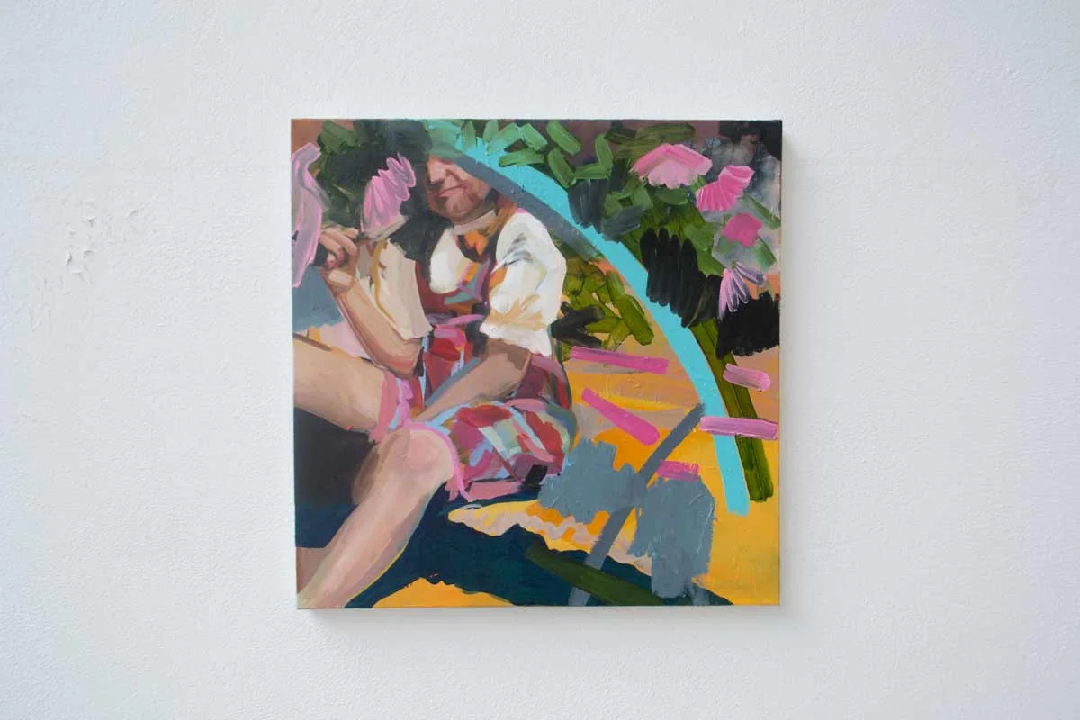 Continued from before. Oil on canvas. 60 x 60 cm